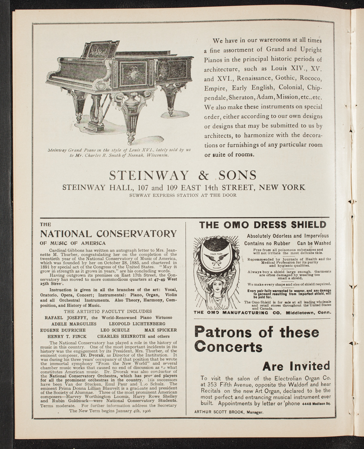 New York Philharmonic, January 19, 1906, program page 4