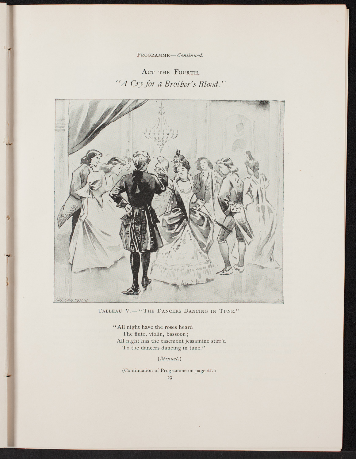 Tennyson's "Maud", April 23, 1892, program page 20
