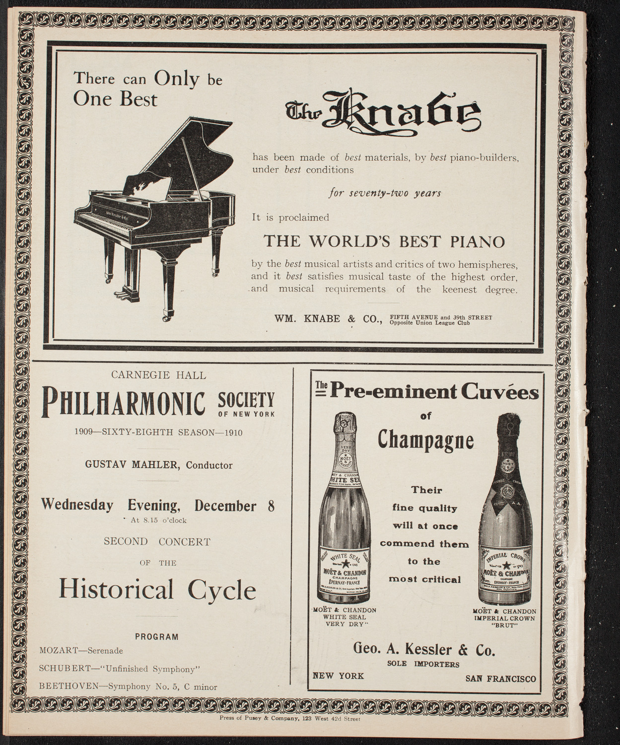 Elmendorf Lecture: At the Gates of the East, December 5, 1909, program page 12