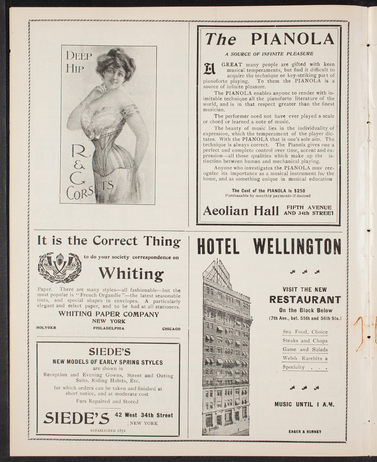 Gunnar Wennerberg Memorial Chorus, March 15, 1903, program page 6