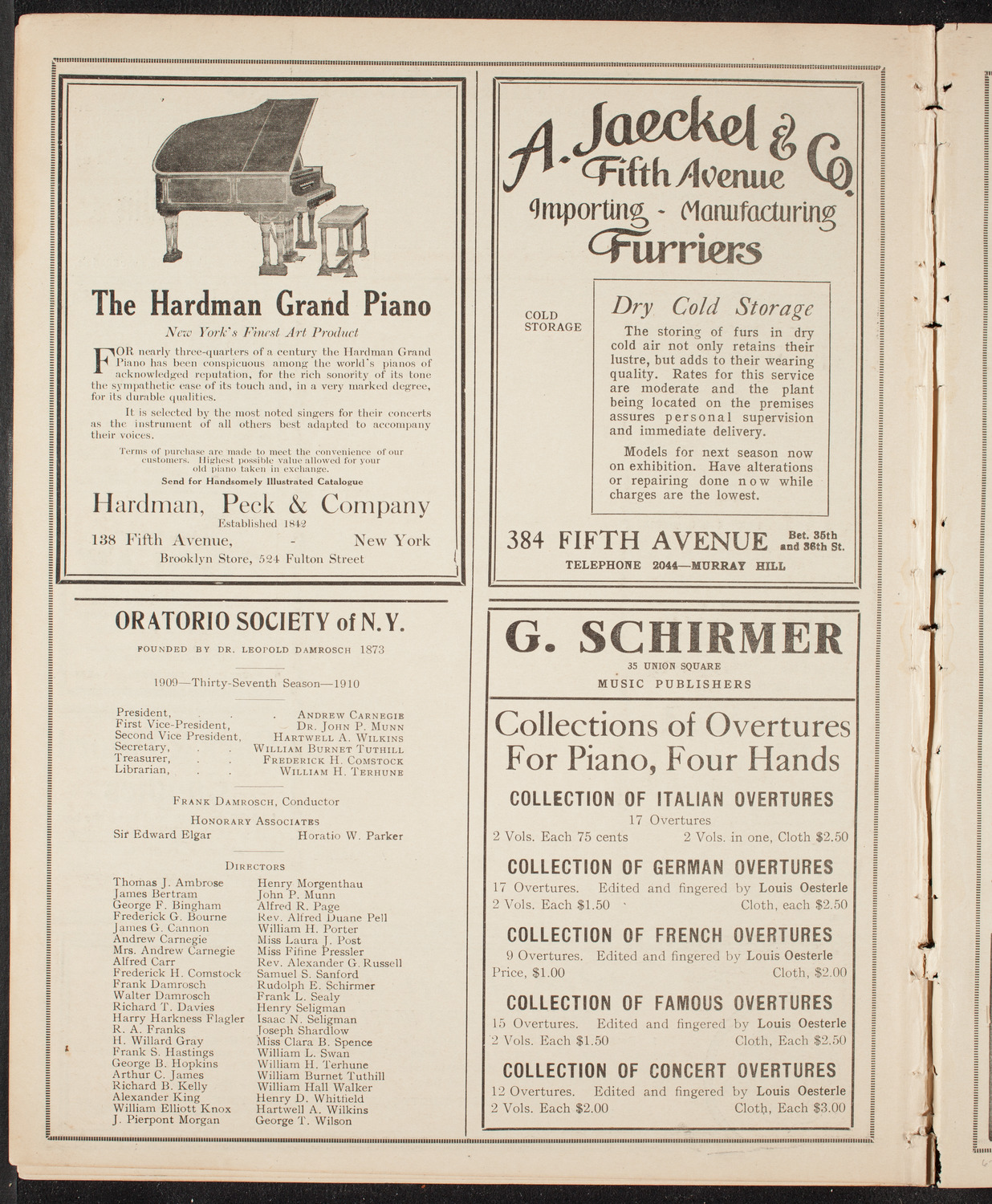 Graduation: New York Law School, June 16, 1910, program page 8