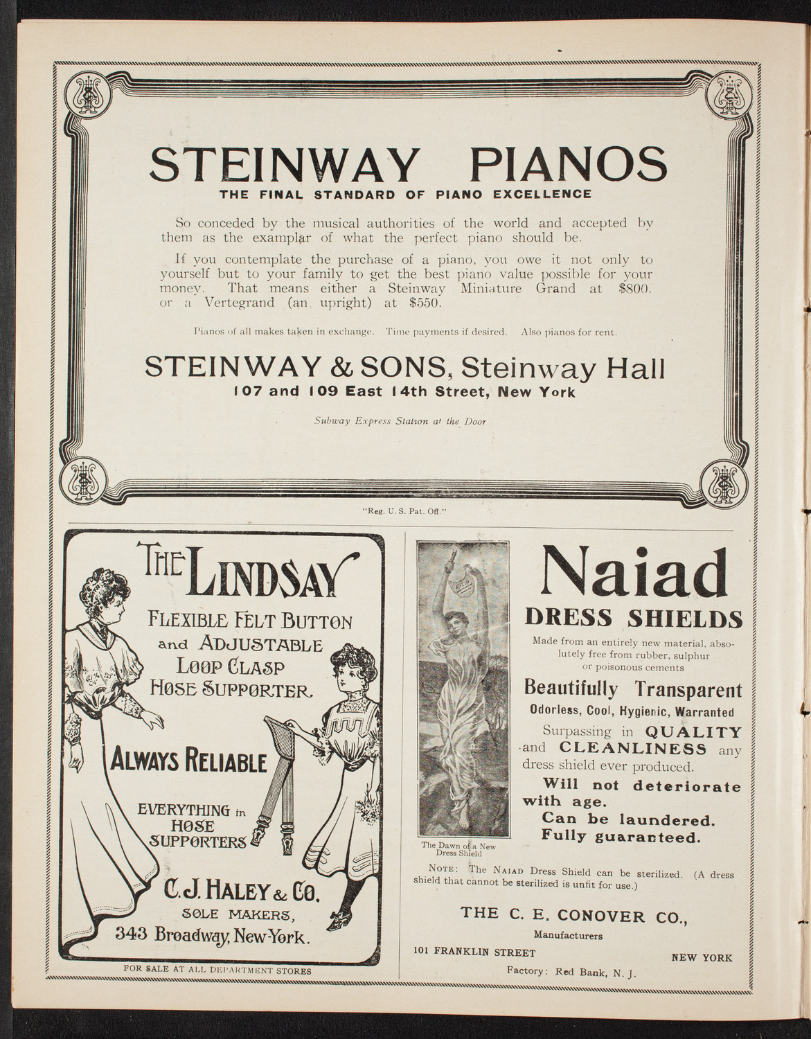 Oratorio Society of New York, December 26, 1907, program page 4