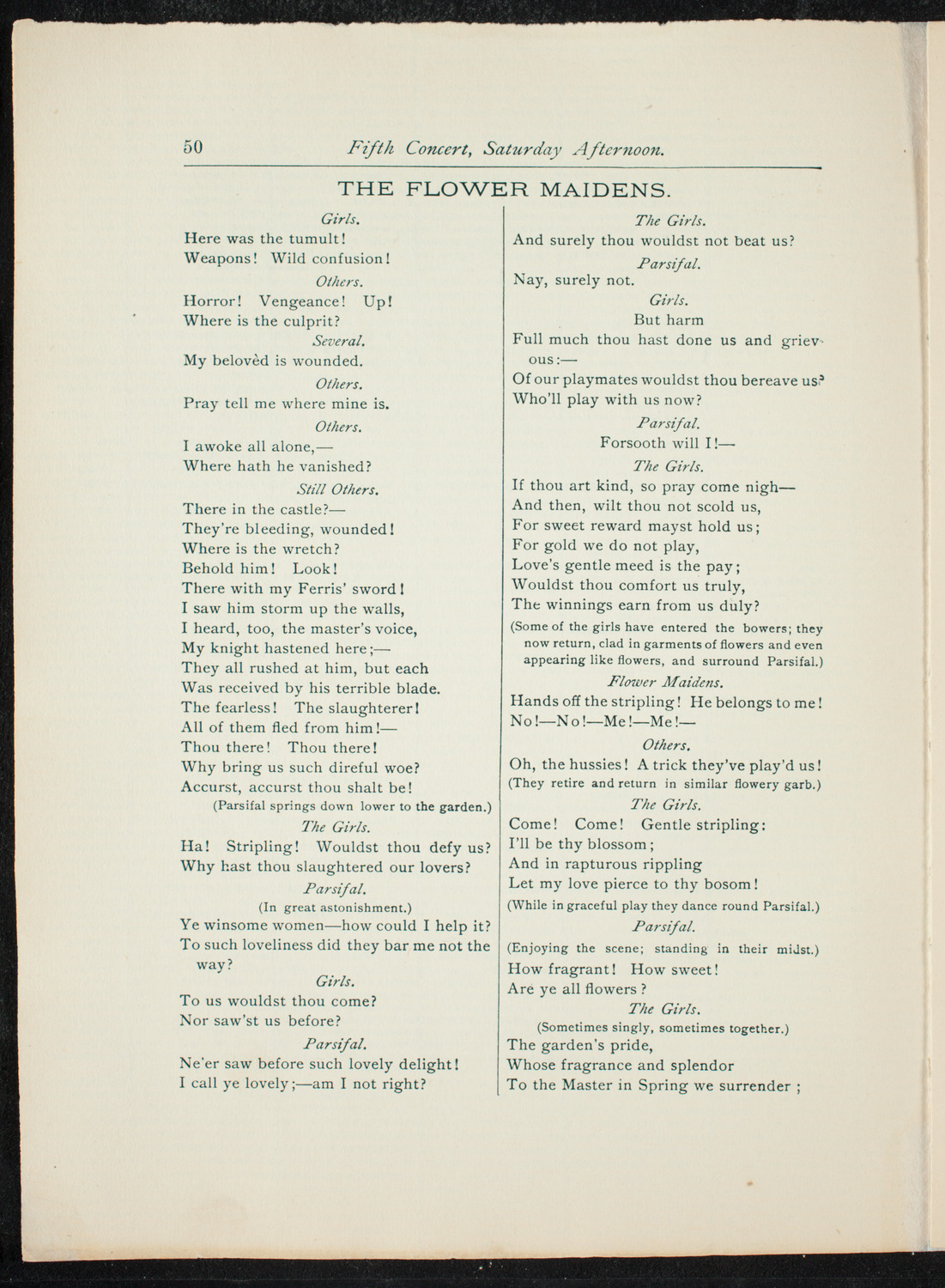 Opening Week Music Festival: Opening Night of Carnegie Hall, May 5, 1891, program notes page 66