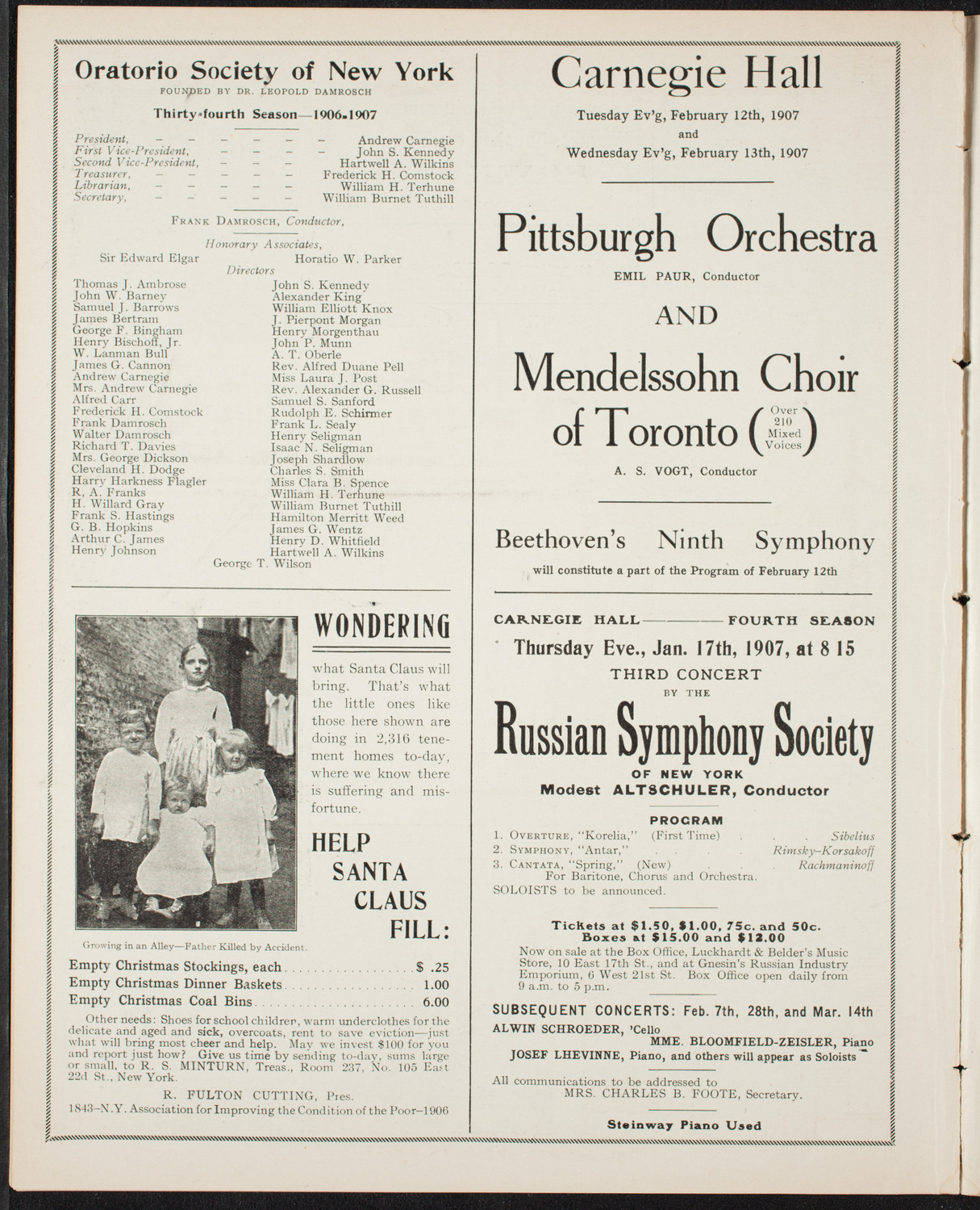 Anna Hellstrom and Others, December 23, 1906, program page 10