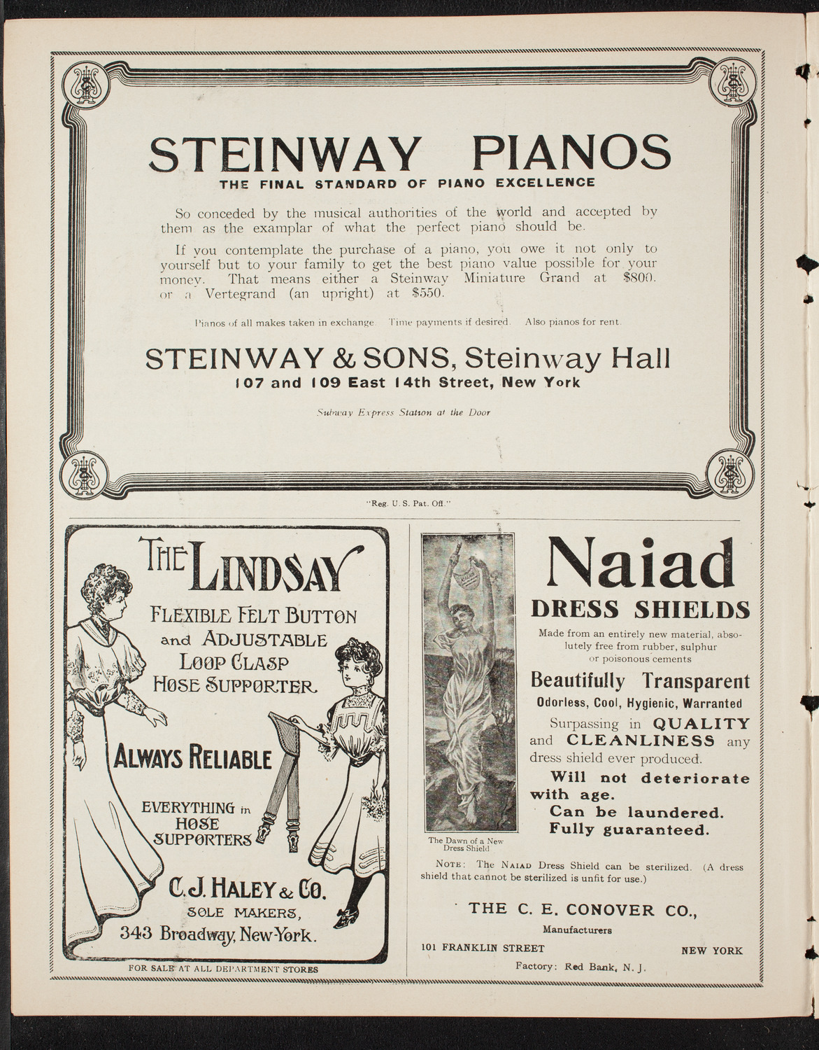 Teresa Carreño, Piano, January 12, 1908, program page 4