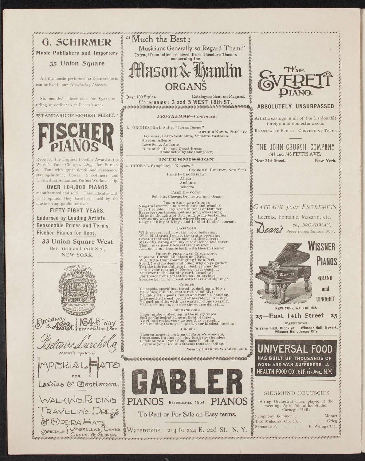 Manuscript Society of New York, April 11, 1898, program page 6