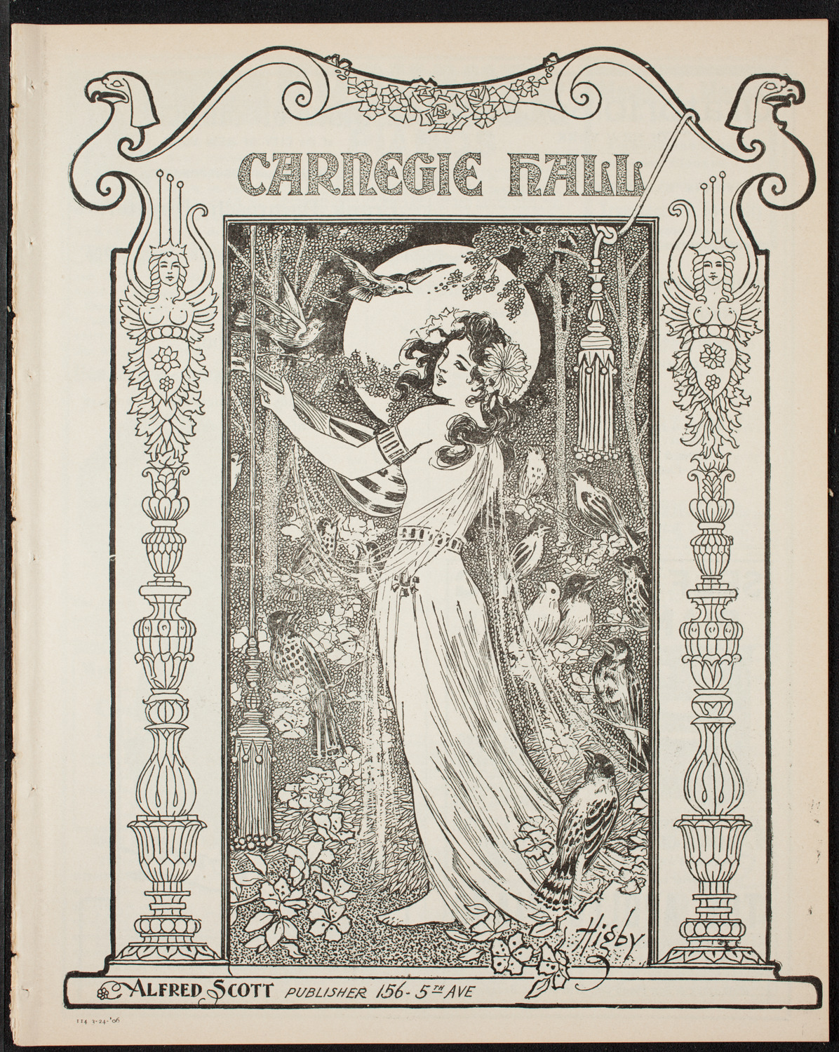 New York Philharmonic, March 24, 1906, program page 1