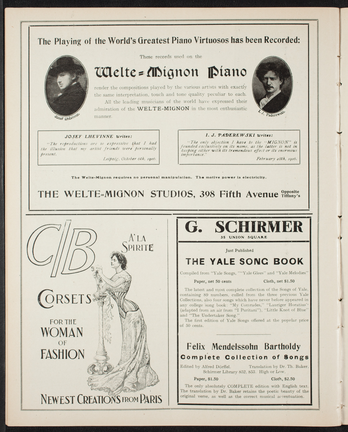 Fannie Bloomfield Zeisler, Piano, January 26, 1907, program page 8