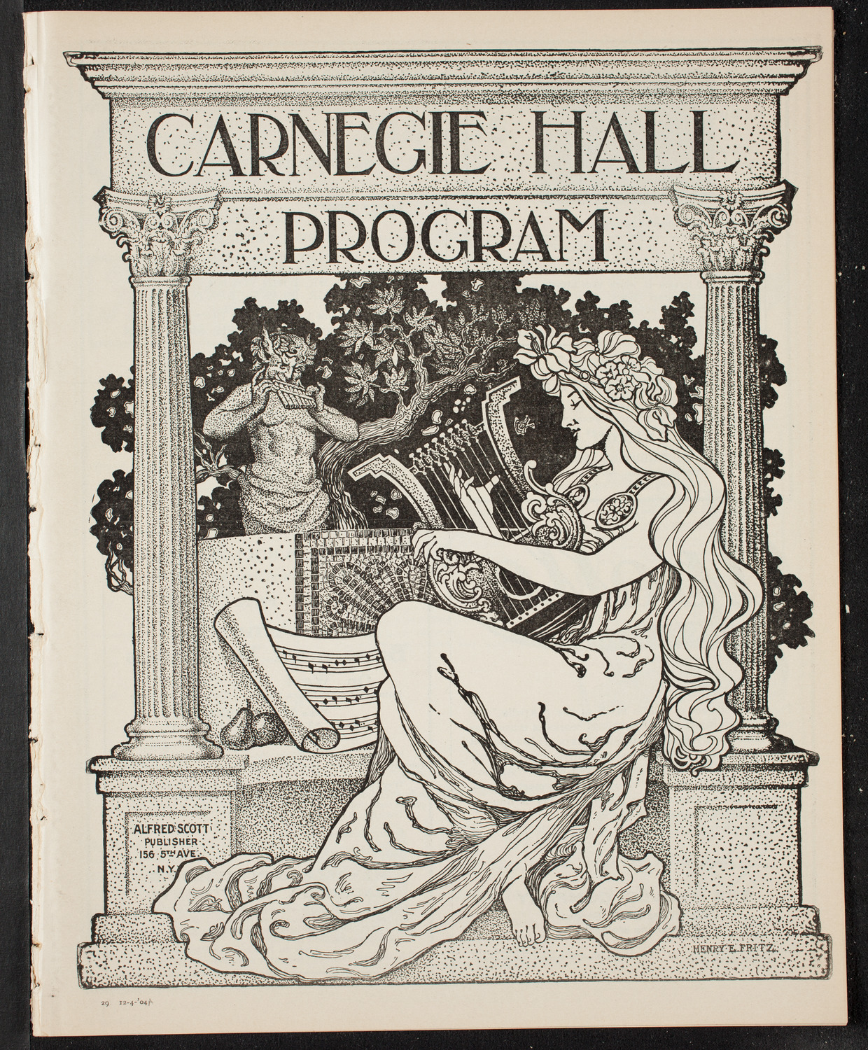 New York Symphony Orchestra, December 4, 1904, program page 1