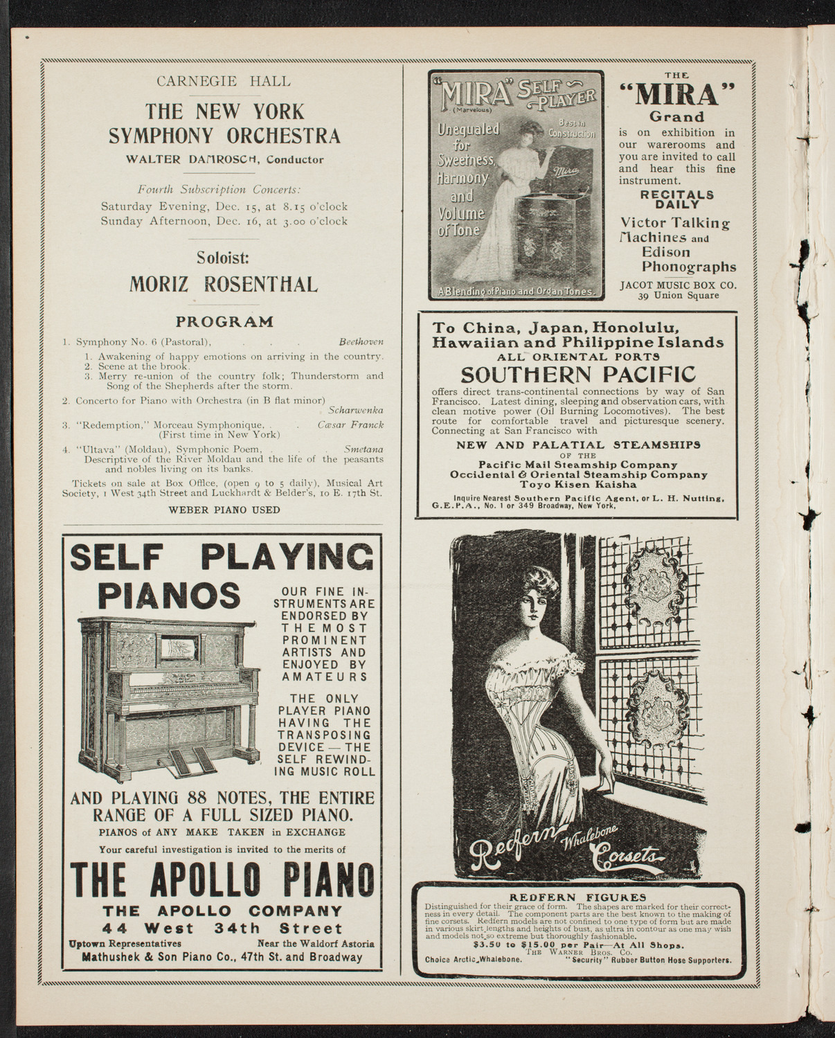 New York Symphony Orchestra, November 24, 1906, program page 2