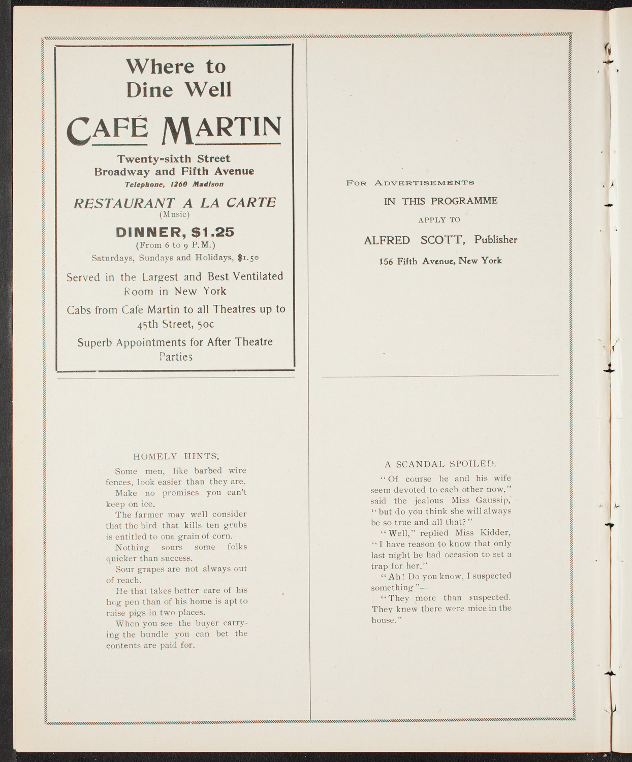 Foresters of America Memorial Services, June 5, 1904, program page 10