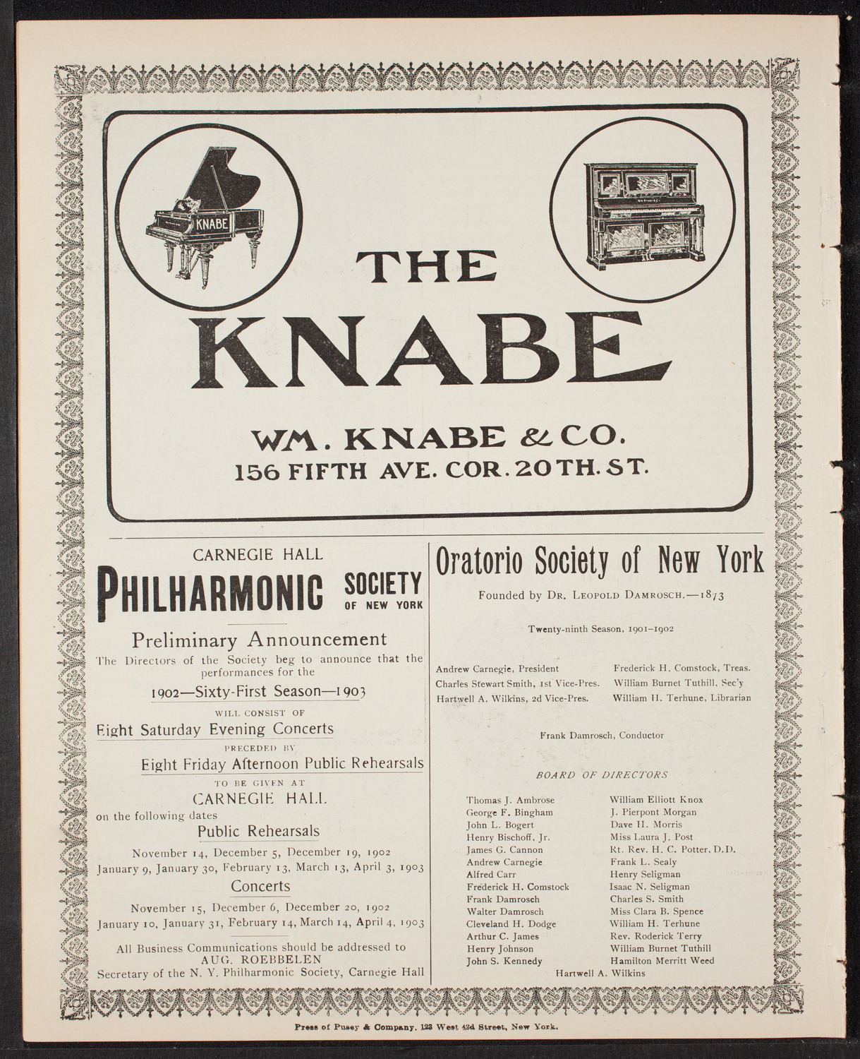 Brain Workers' League Grand Entertainment, May 11, 1902, program page 10