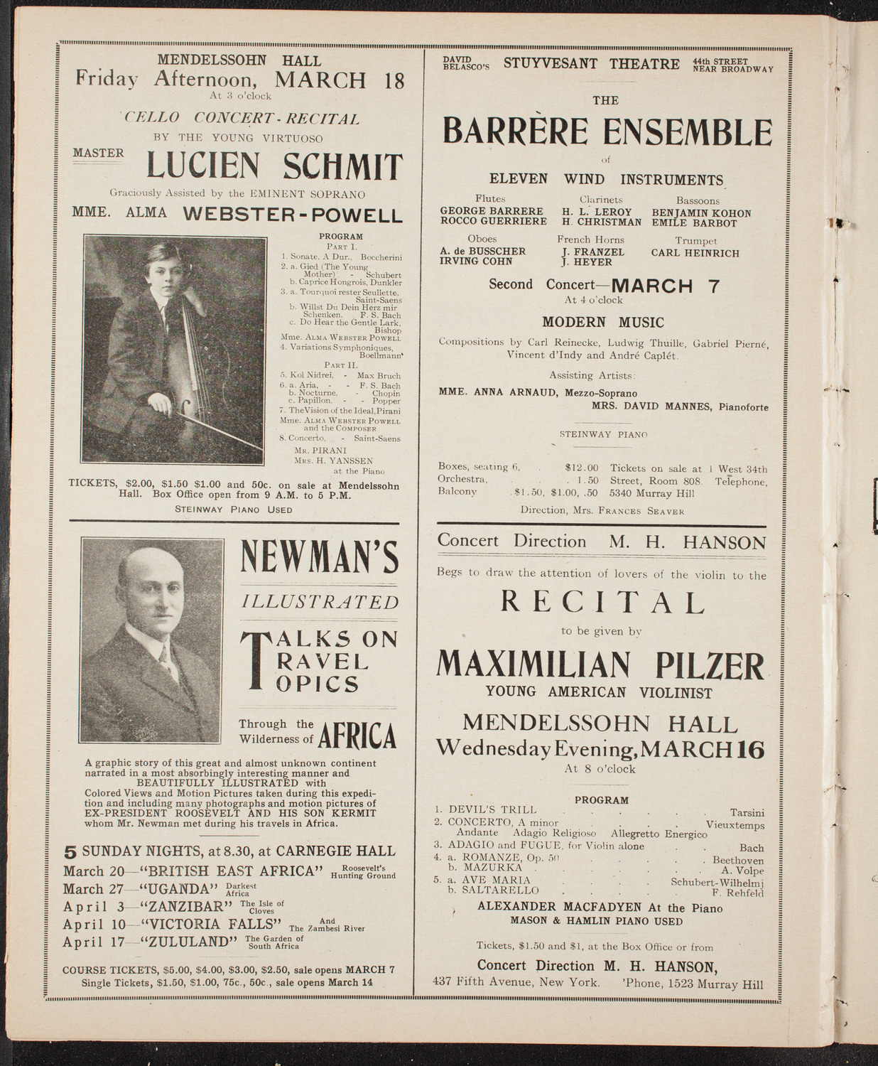 Symphony Concert for Young People, March 5, 1910, program page 10