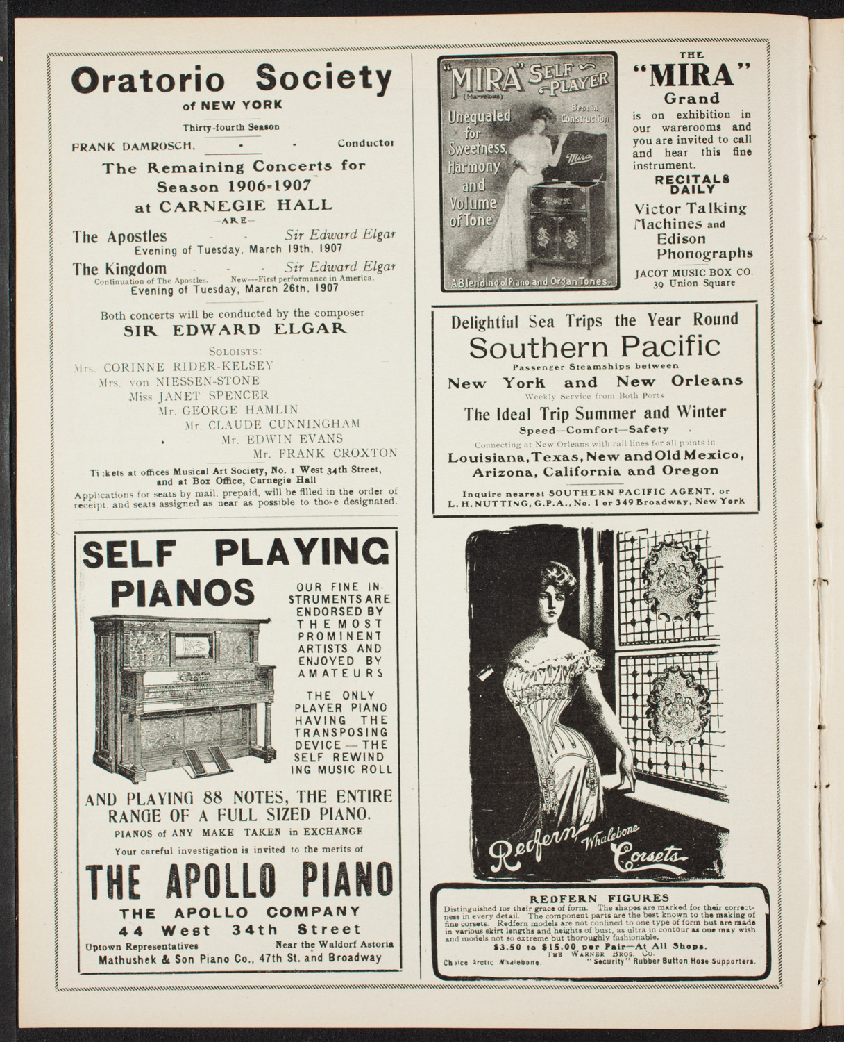 Josef Lhévinne, Piano, March 14, 1907, program page 2
