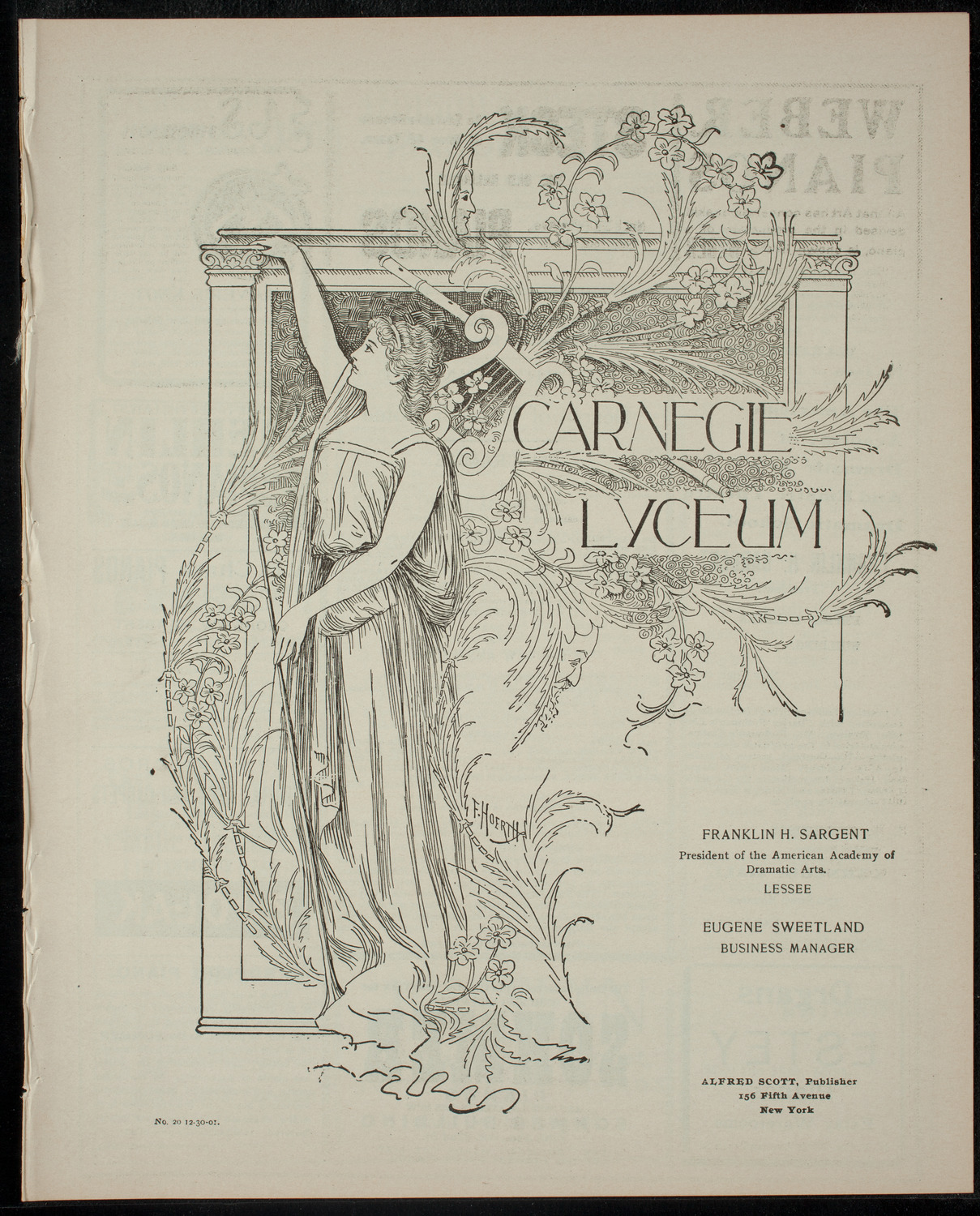 Entertainment for the Benefit of Messiah Home, December 30, 1901, program page 1