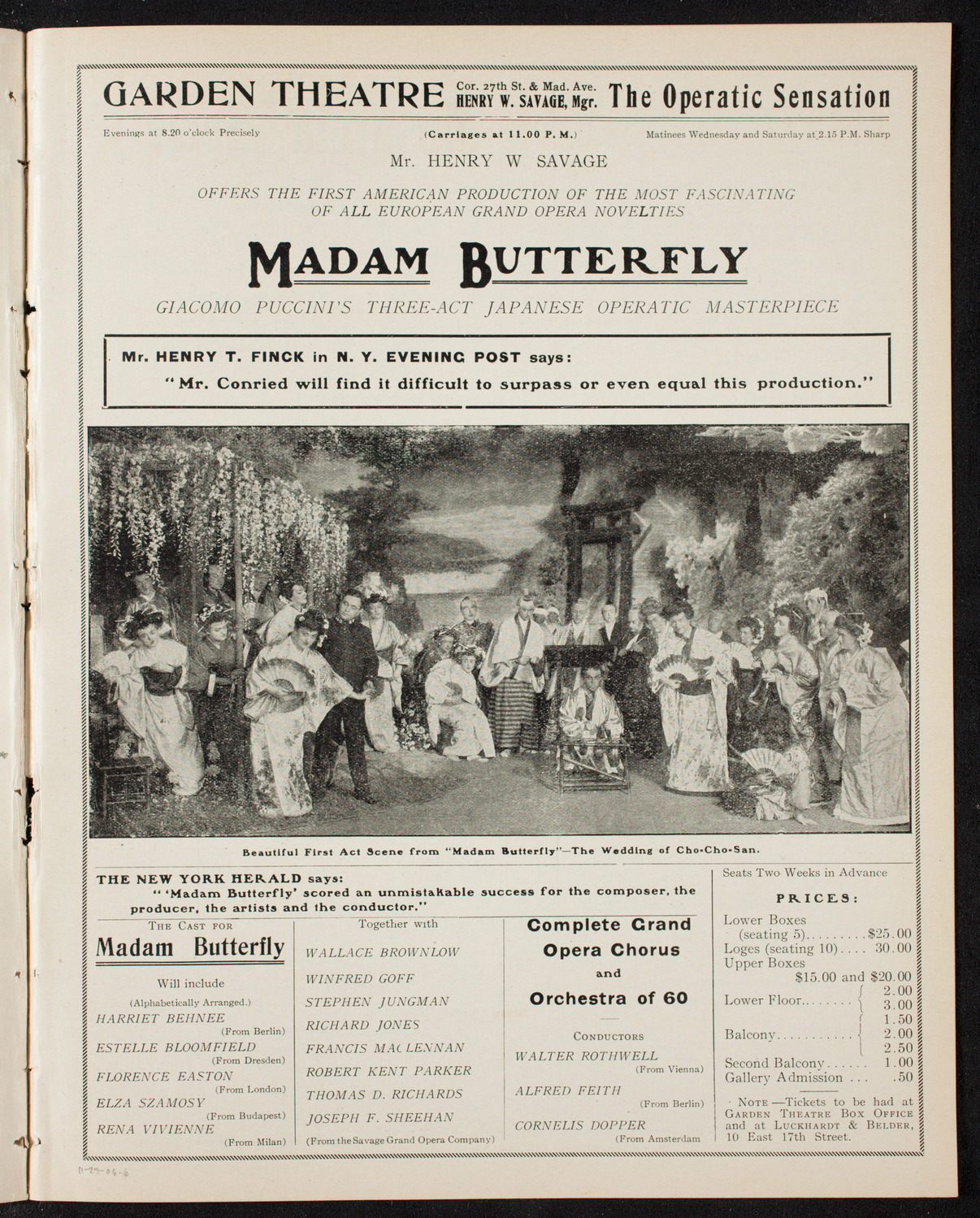 People's Symphony Concert, November 23, 1906, program page 11