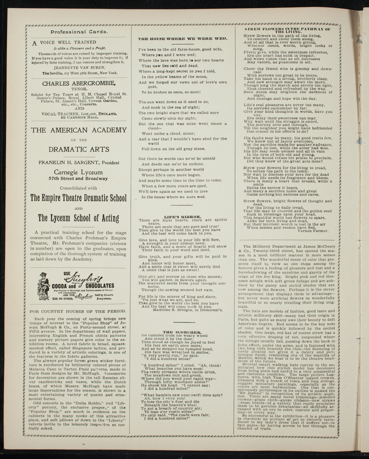 American Union of Swedish Singers, June 2, 1897, program page 2