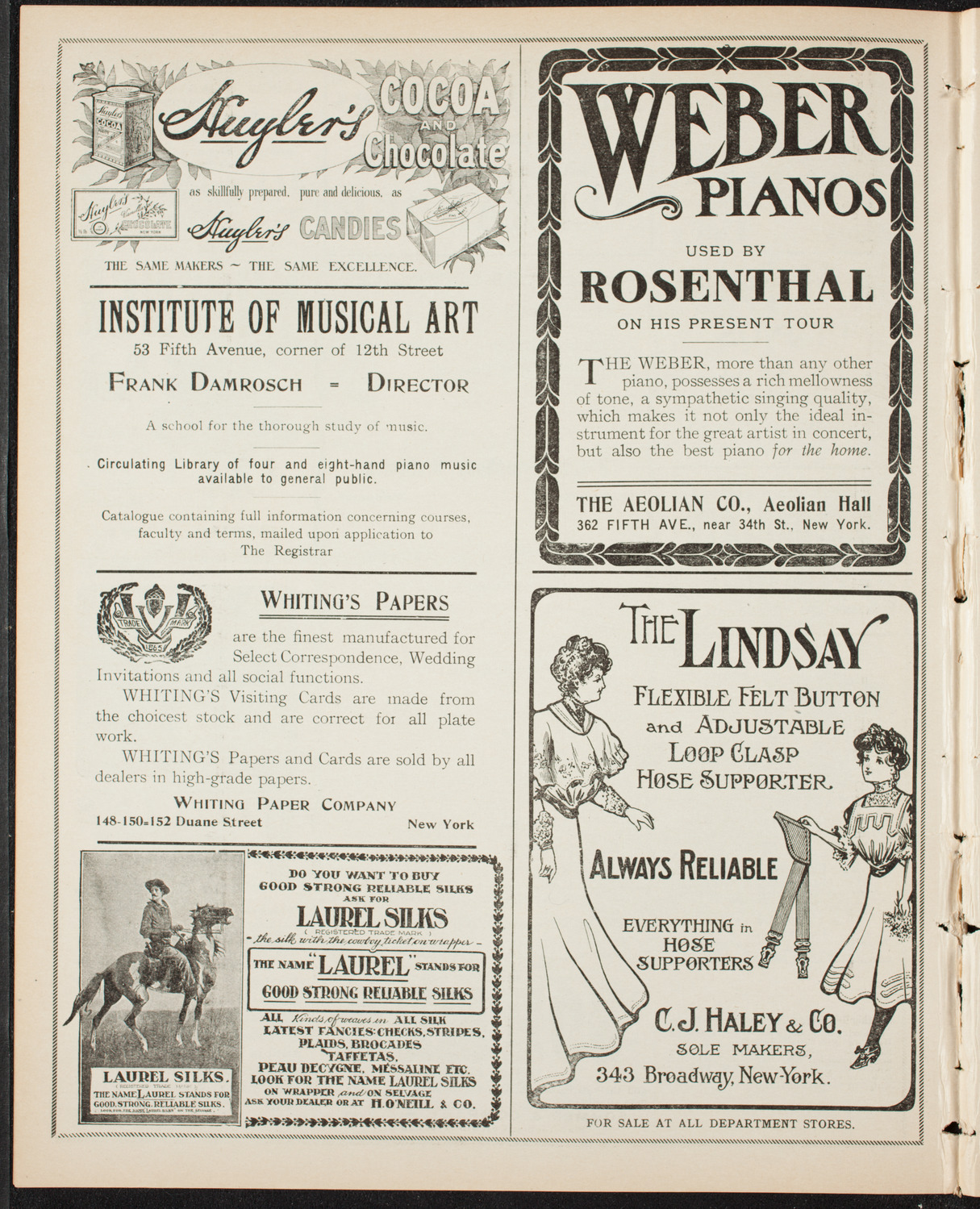 Boston Symphony Orchestra, January 10, 1907, program page 6