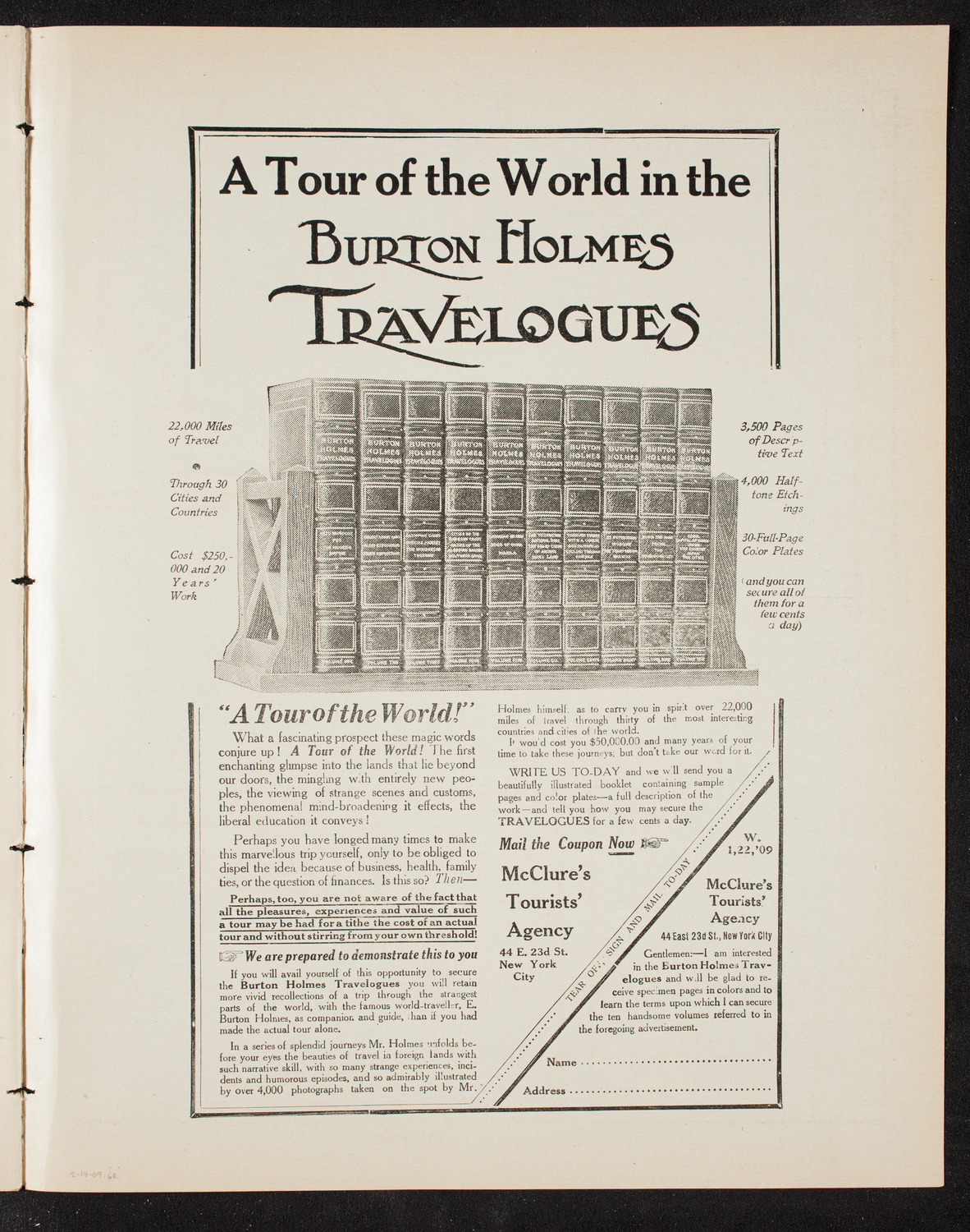 Burton Holmes Travelogue: Hawaii, February 14, 1909, program page 11