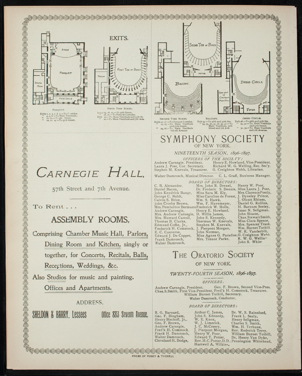 Grand Concert in Aid of the Pickford Sanitarium, April 28, 1897, program page 8