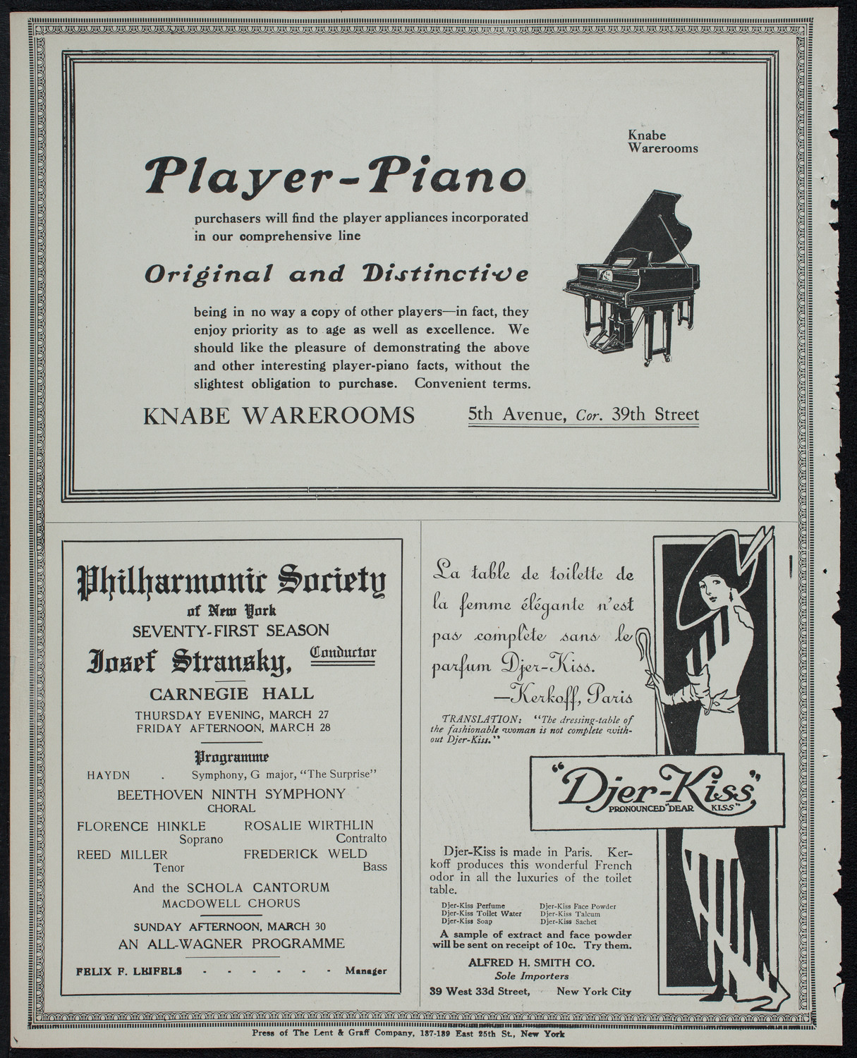 Marcella Sembrich, Soprano, March 25, 1913, program page 12