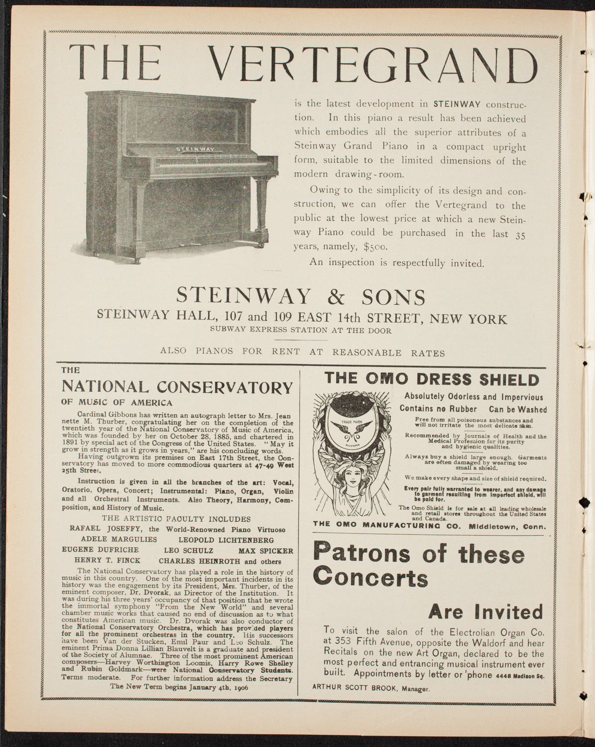 Graduation: Packard Commercial School, May 21, 1906, program page 4