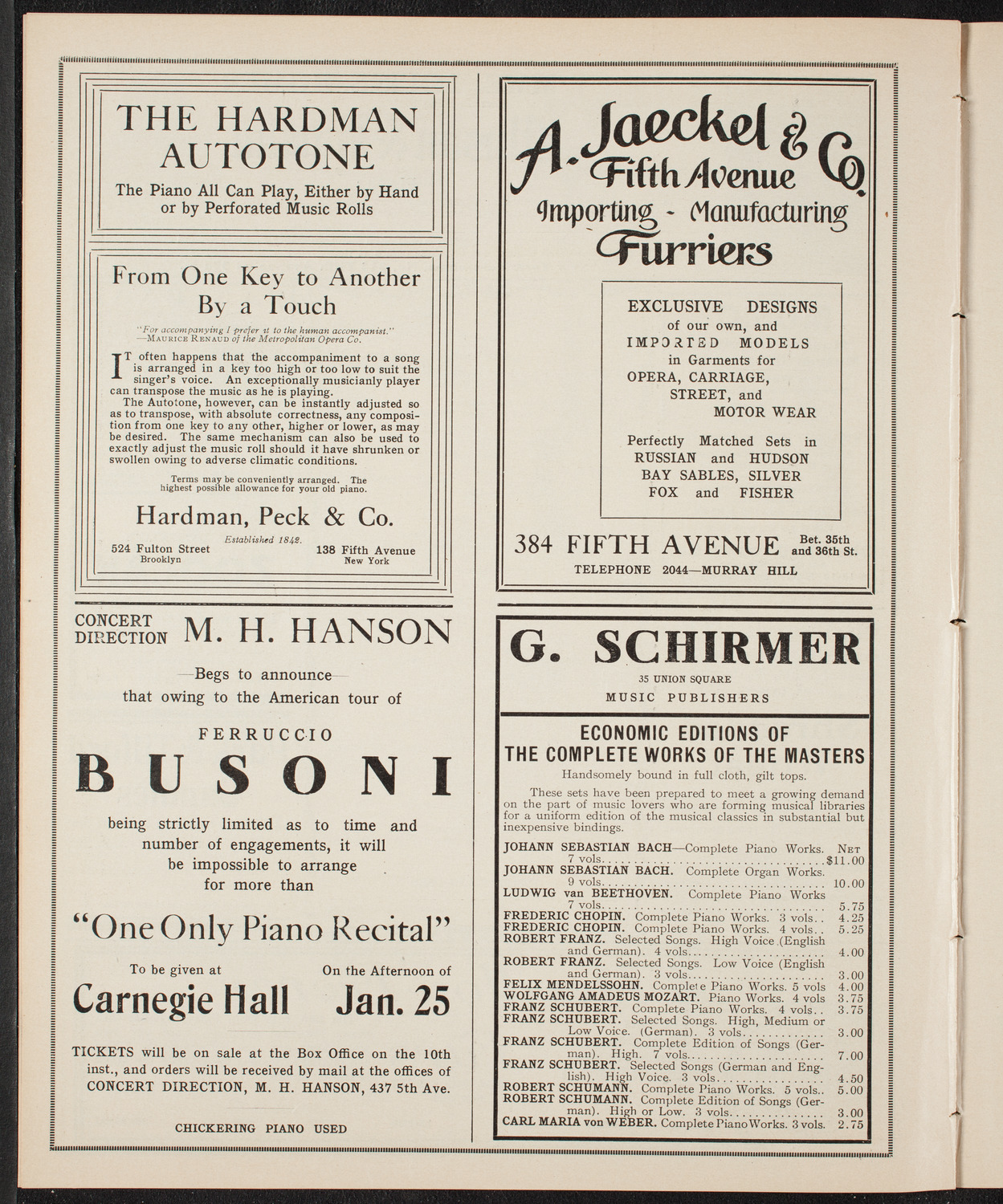 Song Recital by Liza Lehmann, Composer and Pianist, January 8, 1910, program page 8