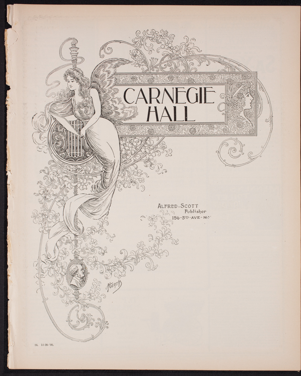 Oratorio Society of New York, December 26, 1900, program page 1