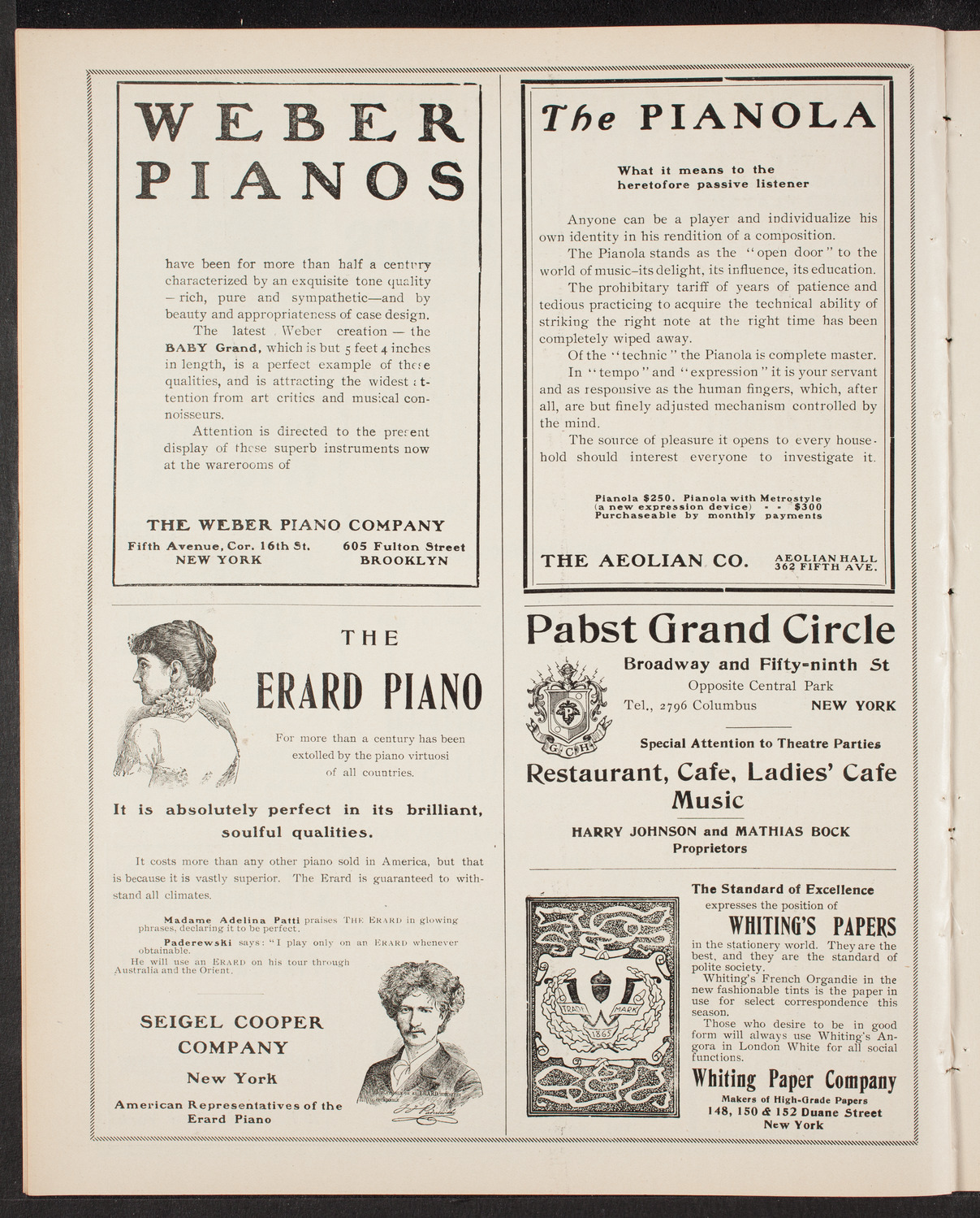 Oratorio Society of New York, November 19, 1903, program page 6