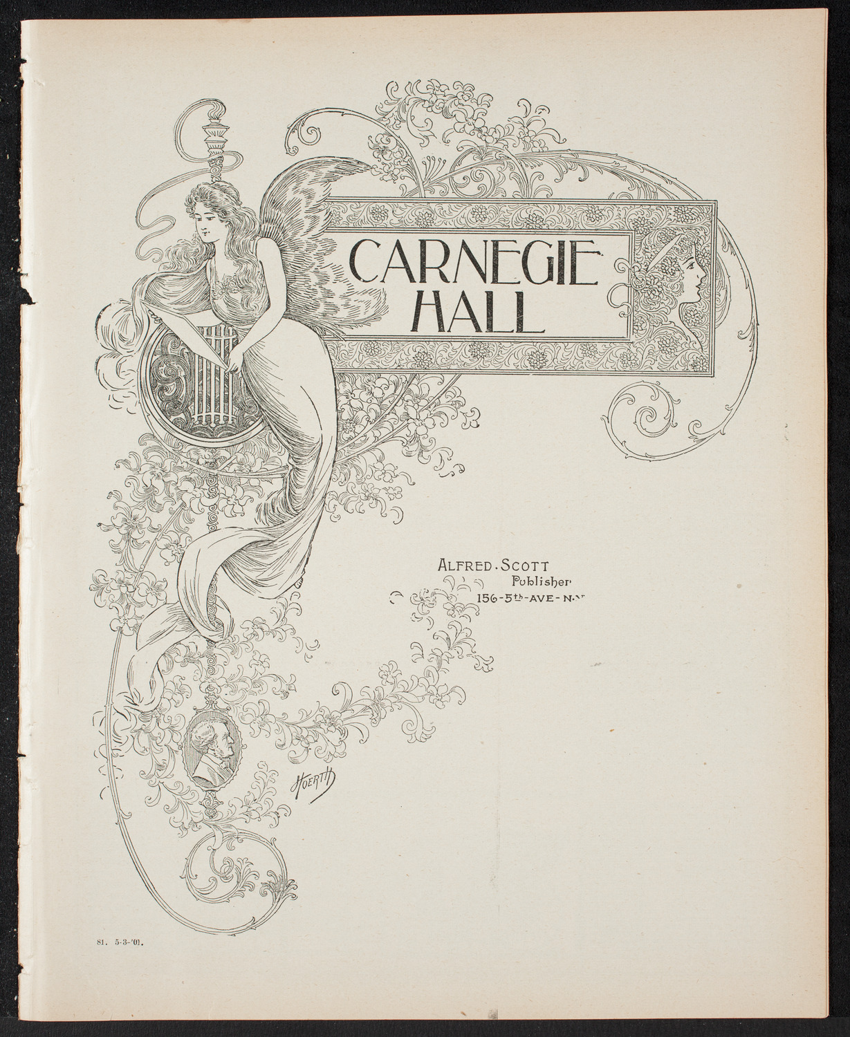 Anniversary Program of the New York Society for Ethical Culture, May 3, 1901, program page 1