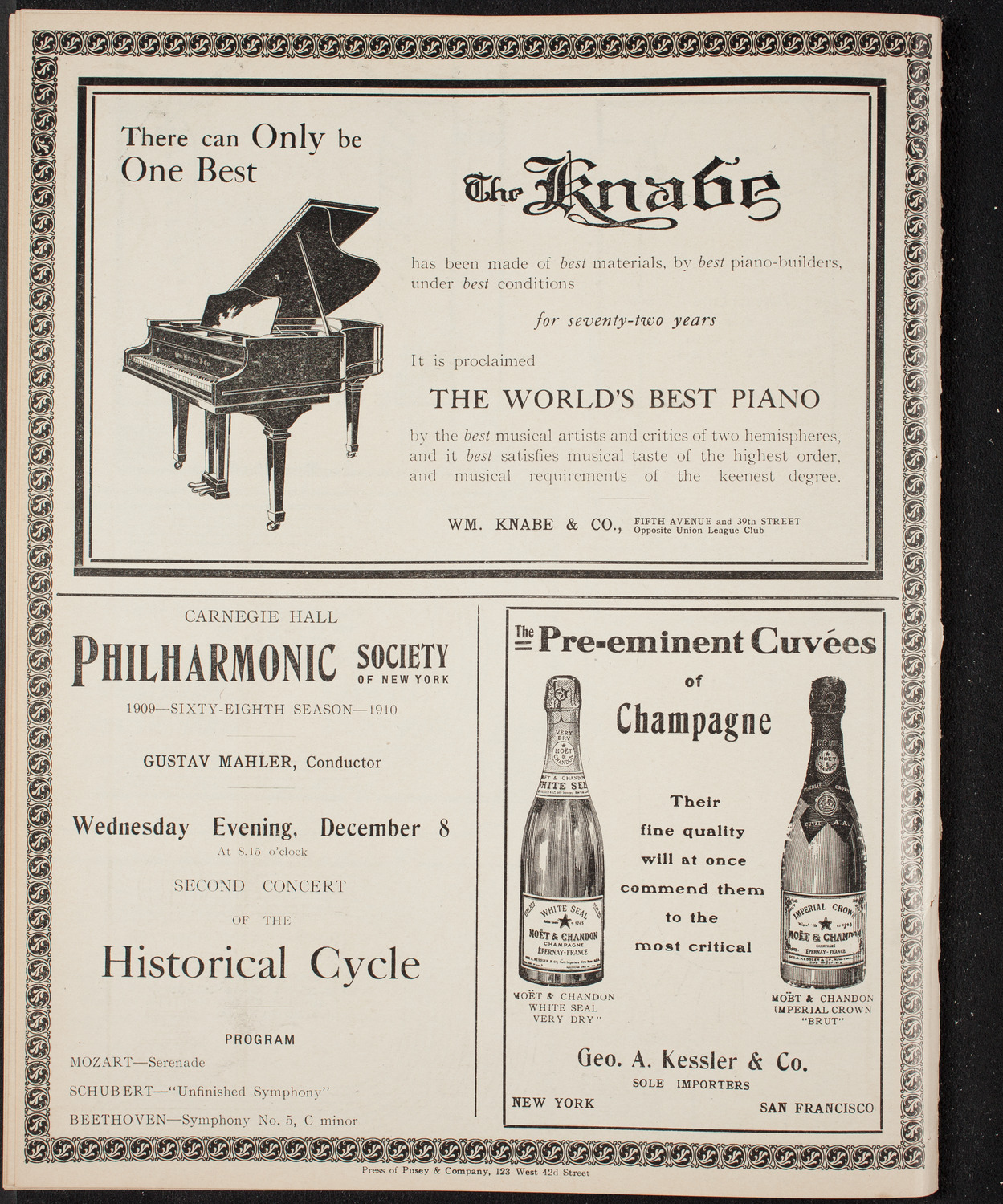 Russian Symphony Society of New York, December 2, 1909, program page 12