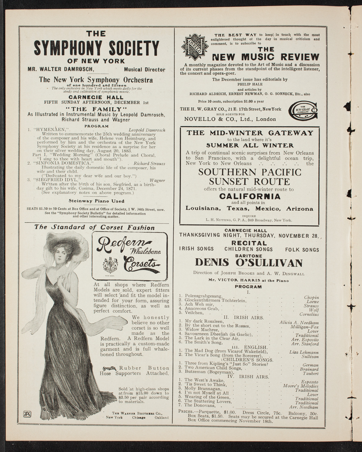 Elmendorf Lecture: Old Mexico, November 24, 1907, program page 2