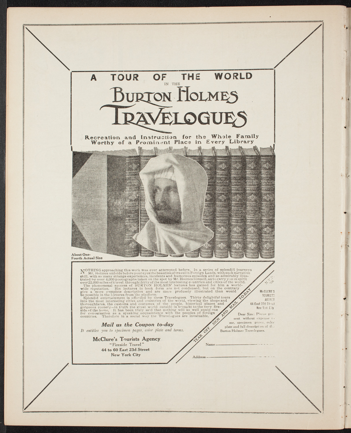 Burton Holmes Travelogue: Paris, January 26, 1908, program page 10