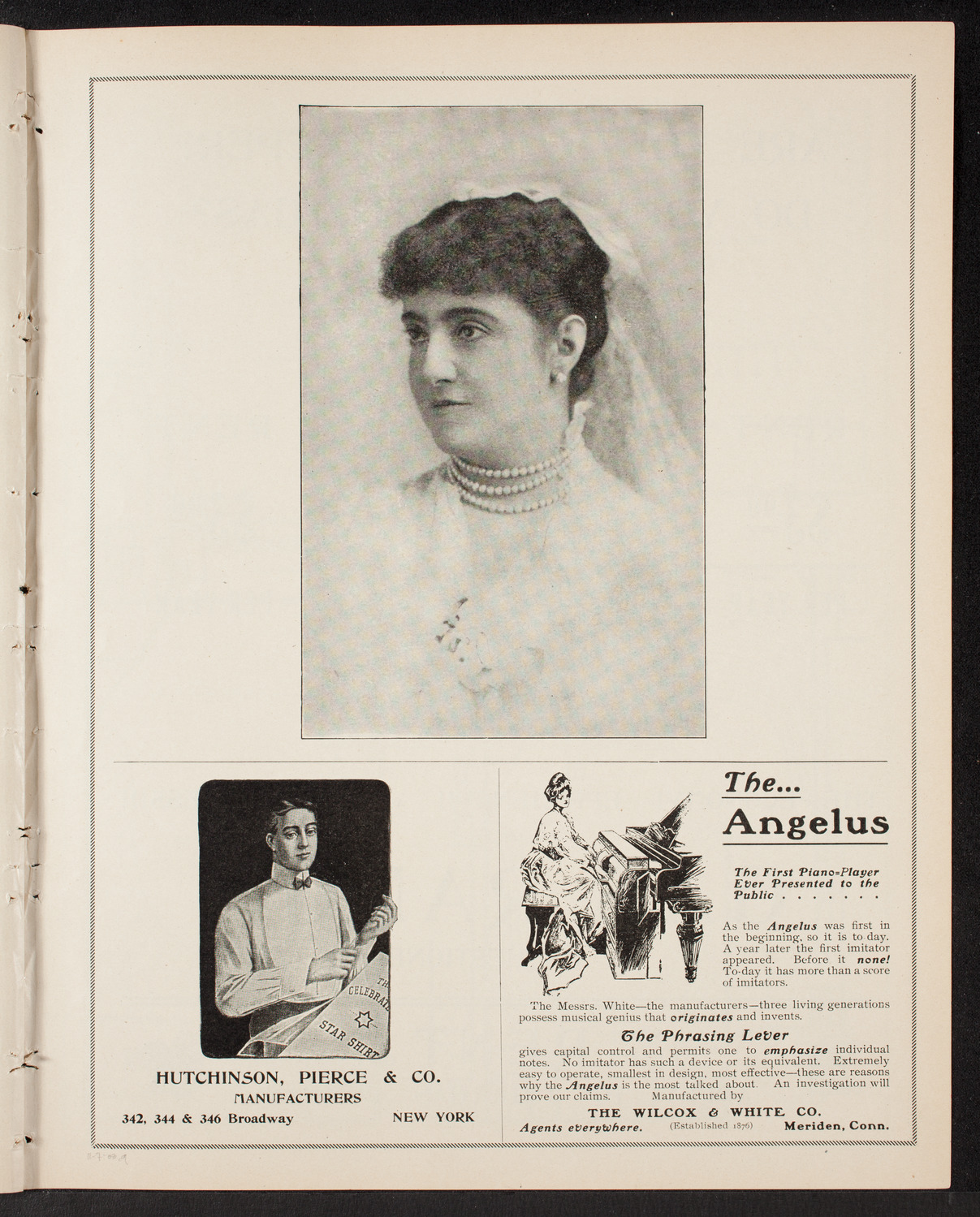 Adelina Patti, November 7, 1903, program page 17