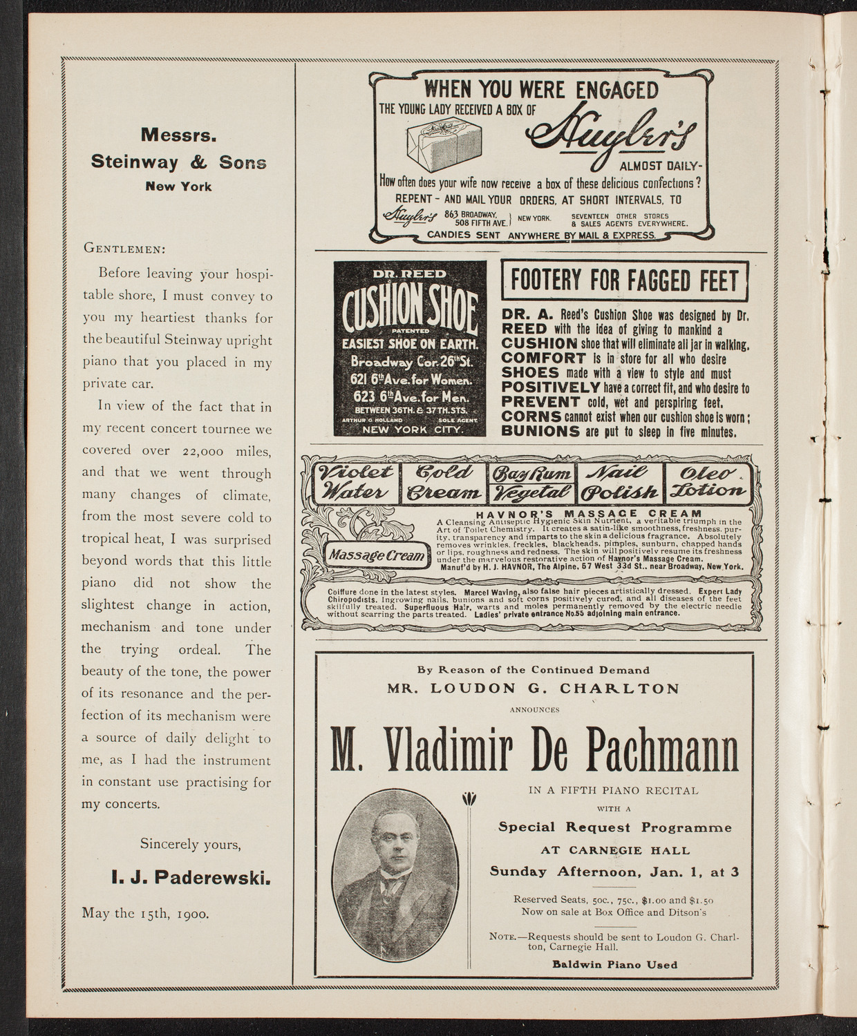 People's Symphony Concert, December 9, 1904, program page 4