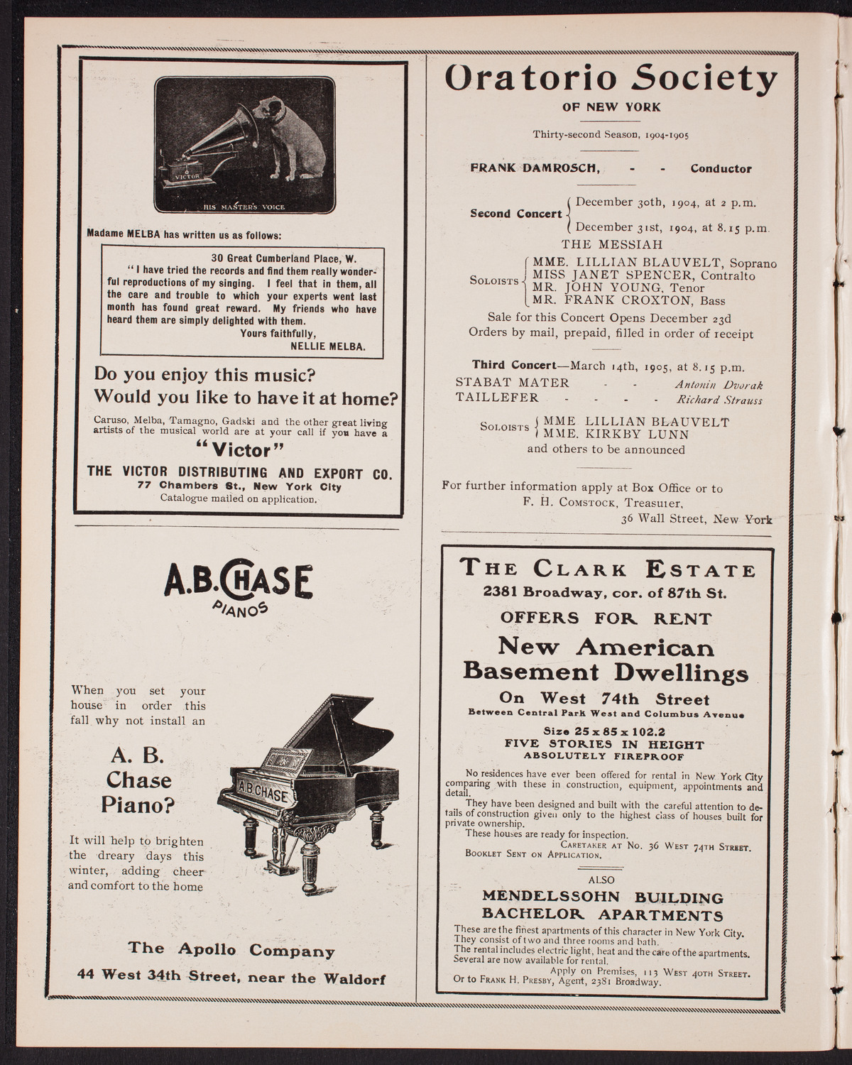 Sousa and His Band, December 25, 1904, program page 2