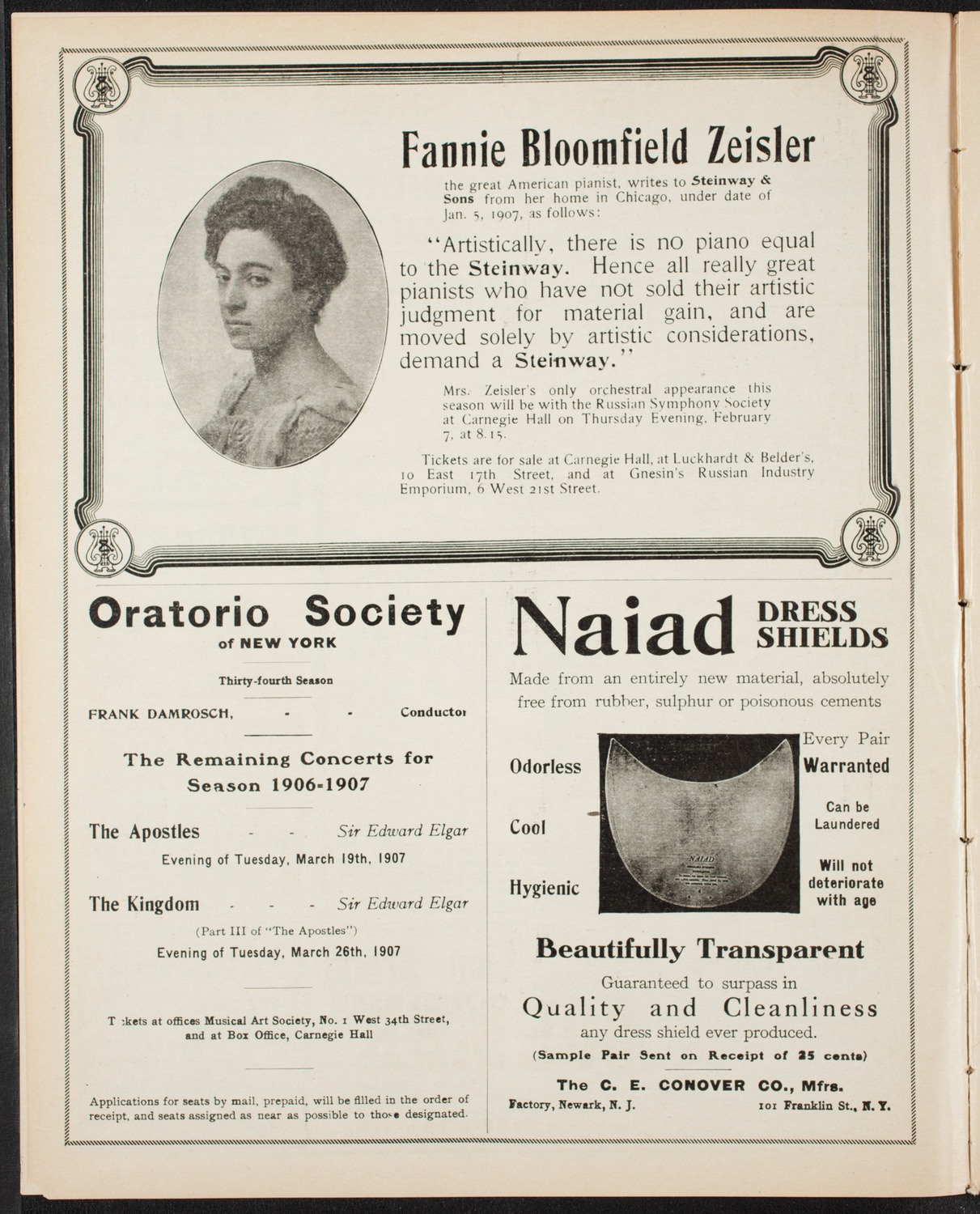 Elmendorf Lecture: Ireland, February 7, 1907, program page 4