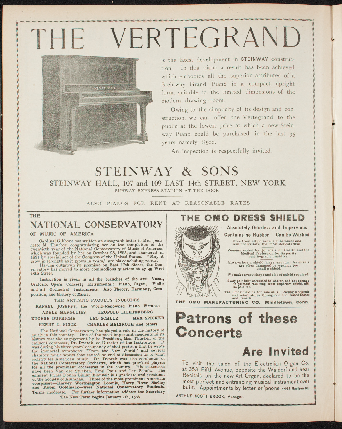 Gunnar Wennerberg Memorial Chorus, April 29, 1906, program page 4