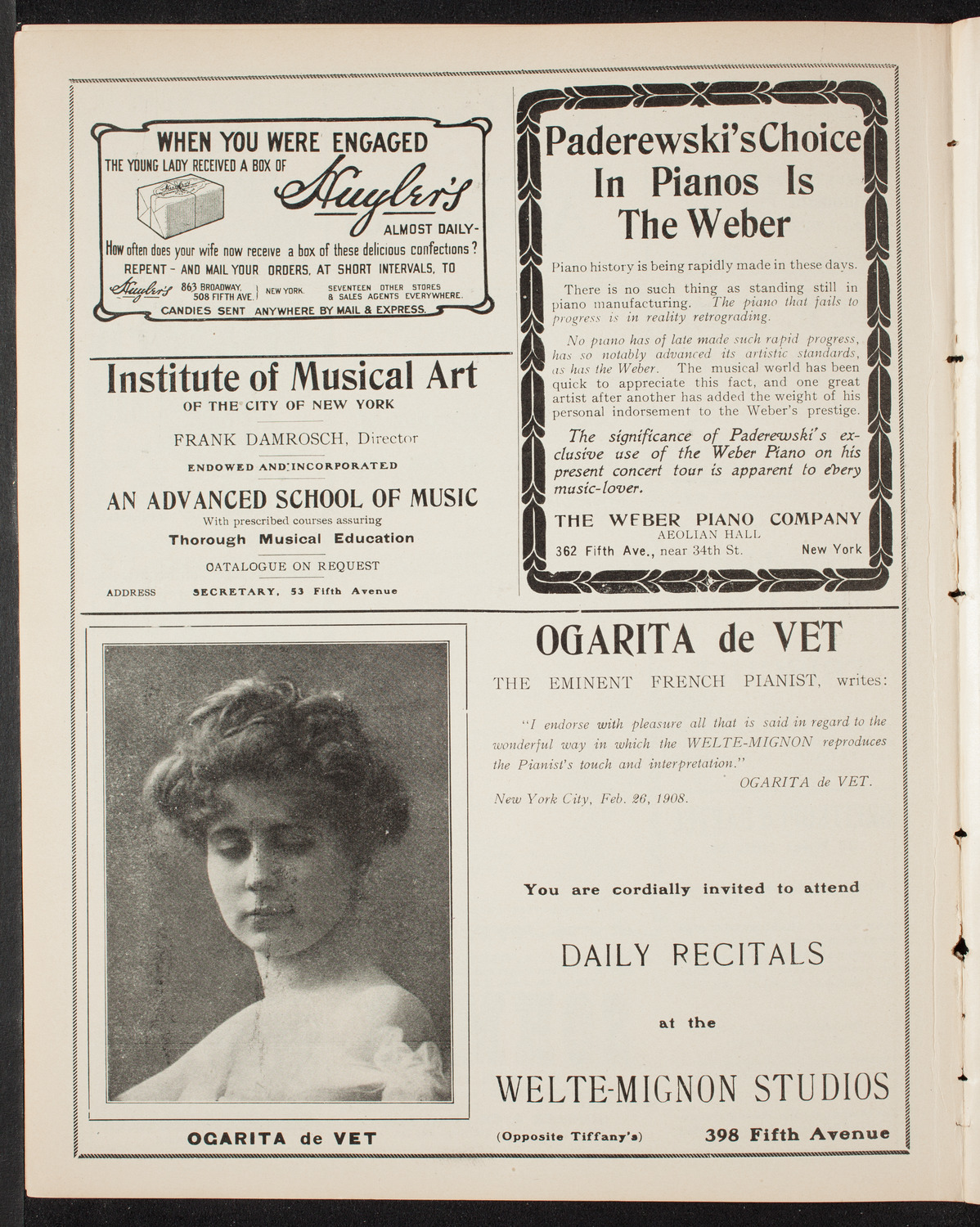 Centenary Celebration of The Diocese of New York, April 29, 1908, program page 6