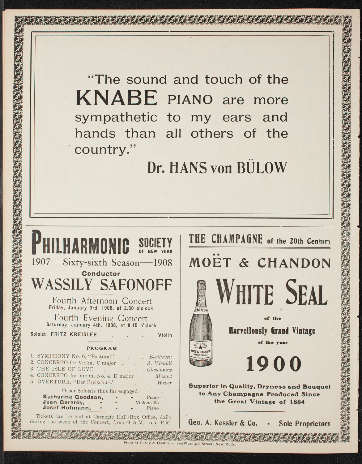 Symphony Concert for Young People, December 21, 1907, program page 12