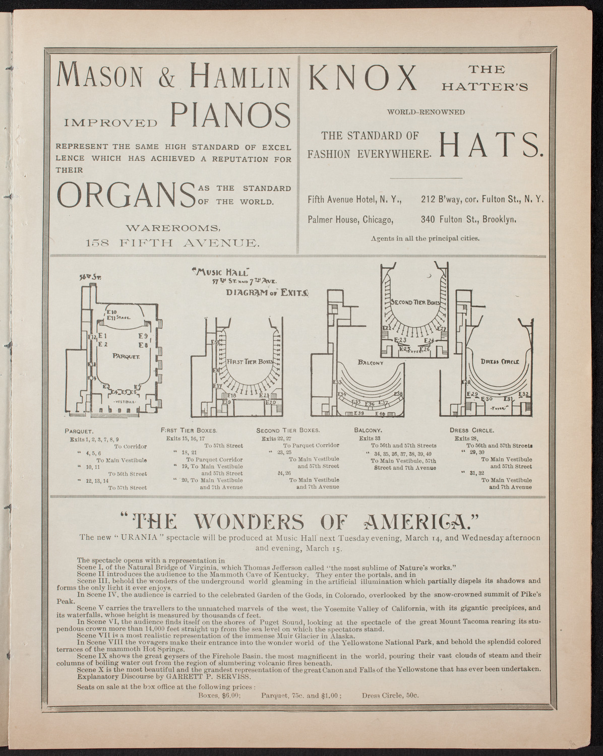 New York Symphony Orchestra, March 11, 1893, program page 3