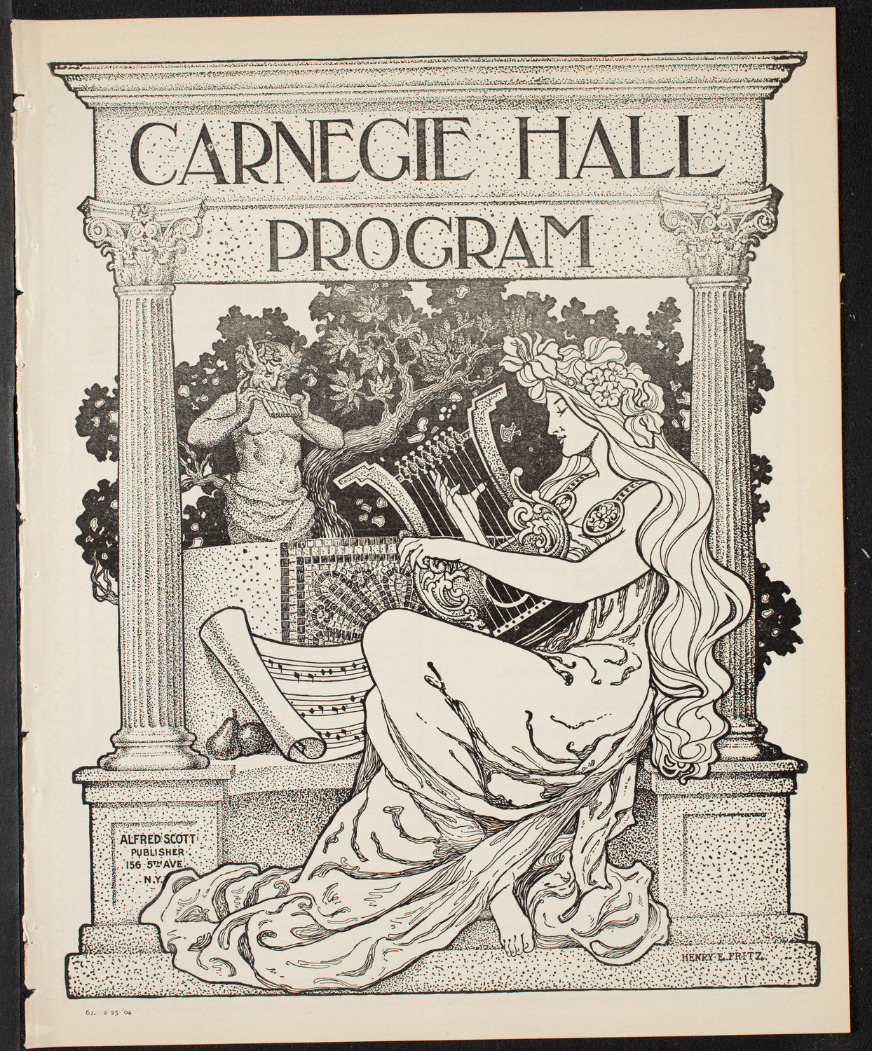 Ferruccio Busoni, Piano, February 25, 1904, program page 1