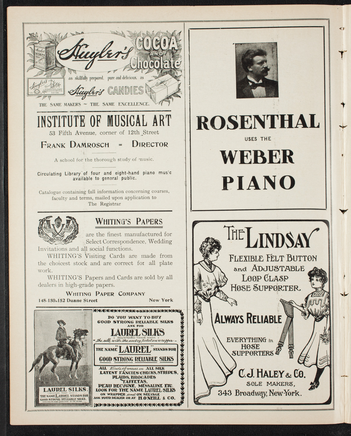 New York Philharmonic, November 17, 1906, program page 6