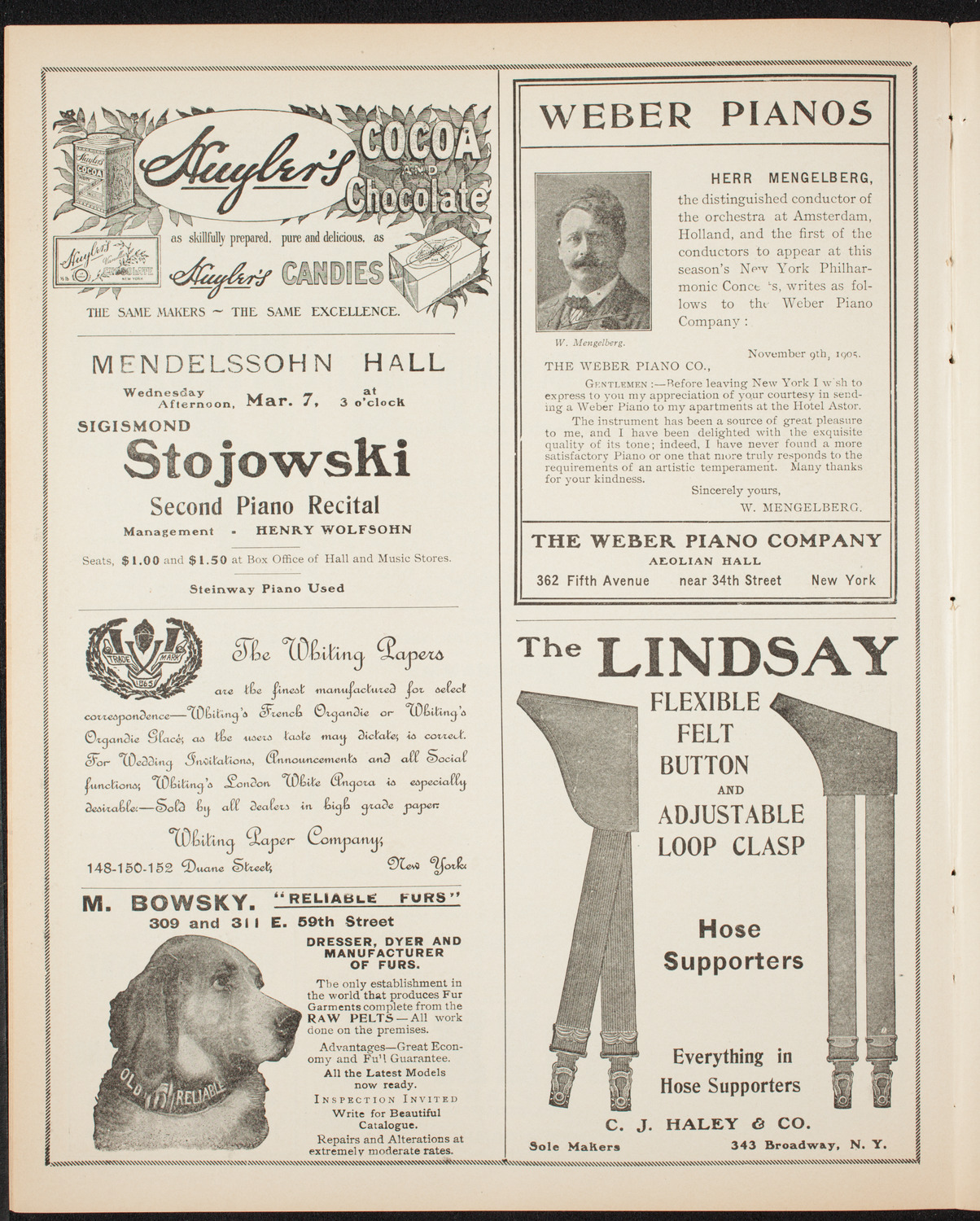 New York Philharmonic, March 2, 1906, program page 6