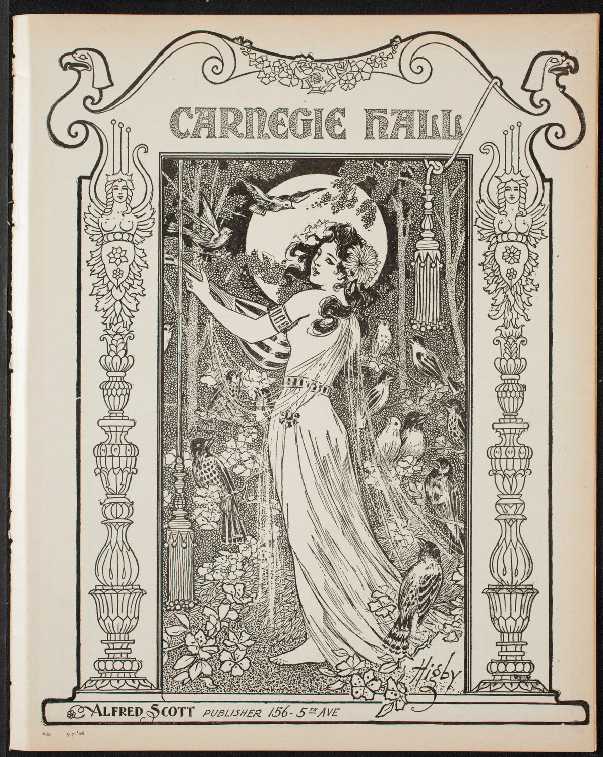 Benefit for San Francisco Earthquake Victims, May 7, 1906, program page 1