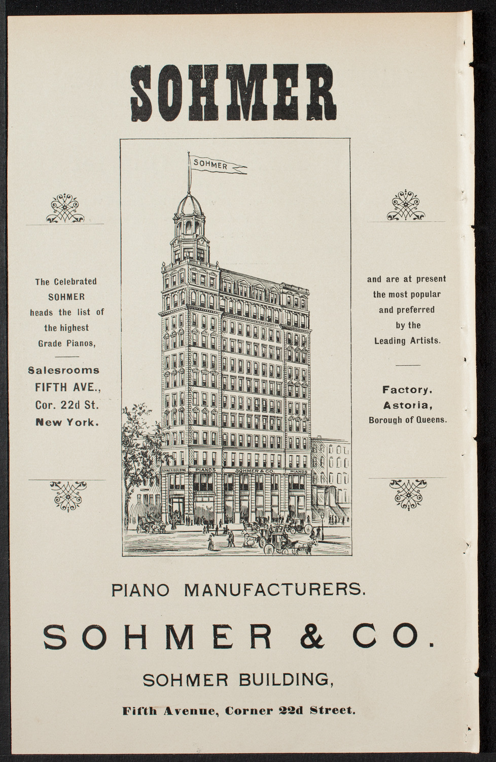 Kaltenborn String Quartet, January 3, 1899, program page 2