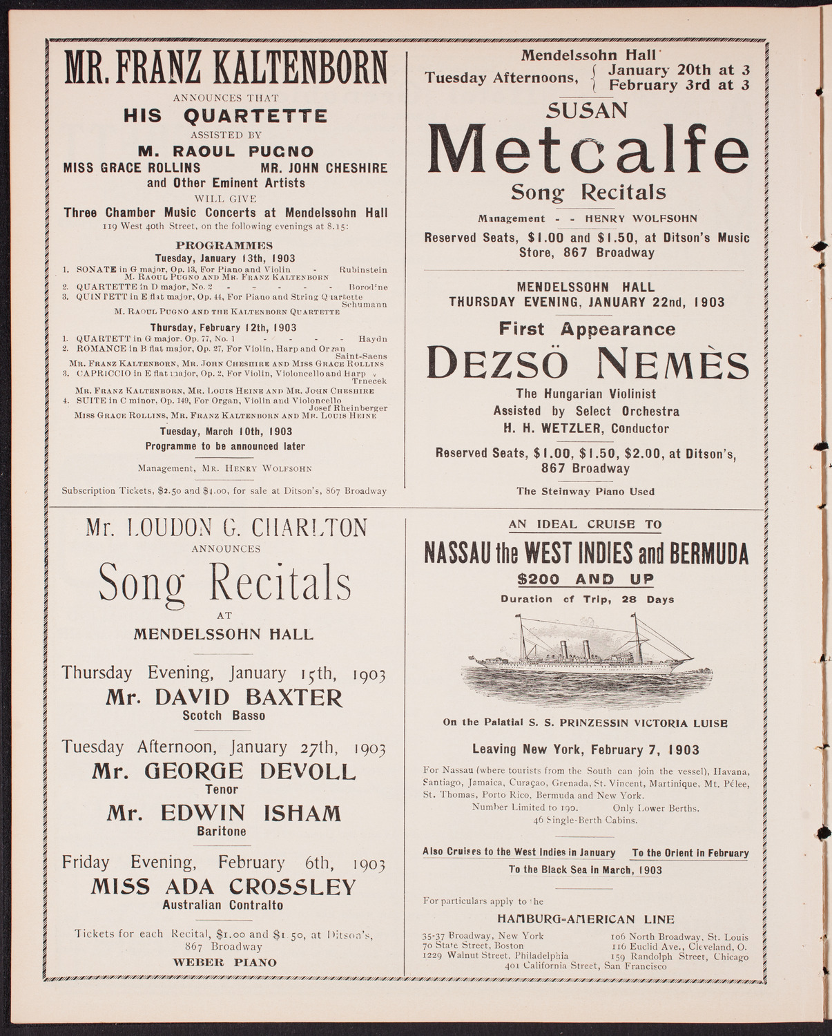 Symphony Concert for Young People, January 10, 1903, program page 8