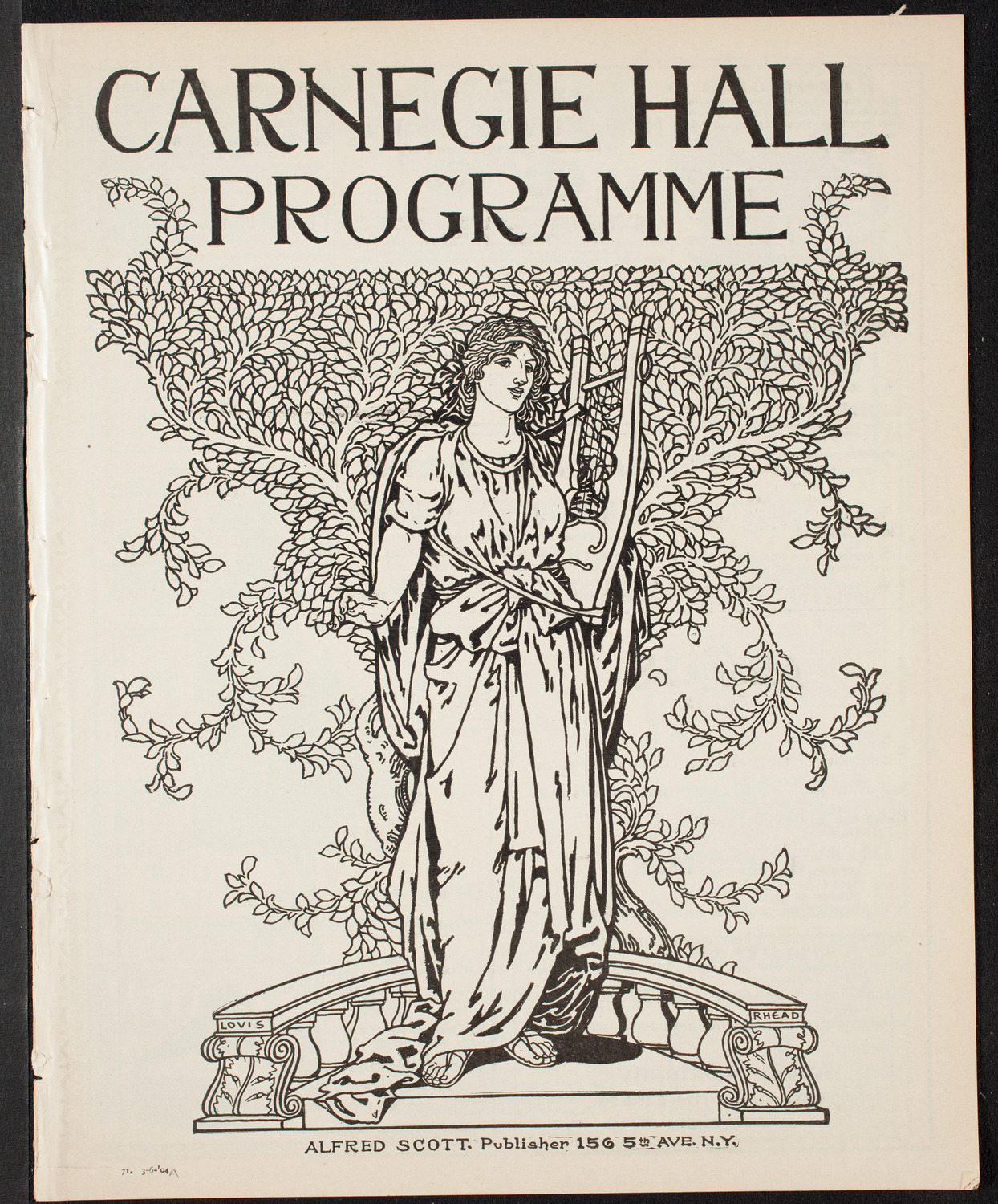 Lillian Nordica, Soprano, with the New York Symphony Orchestra, March 6, 1904, program page 1