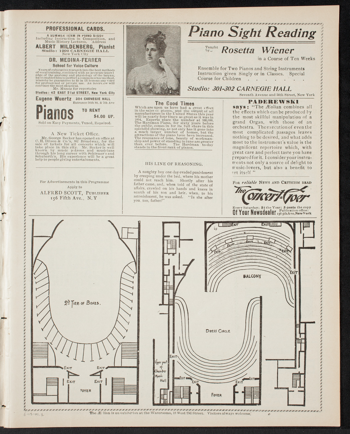 Graduation: New York Law School, June 13, 1901, program page 3