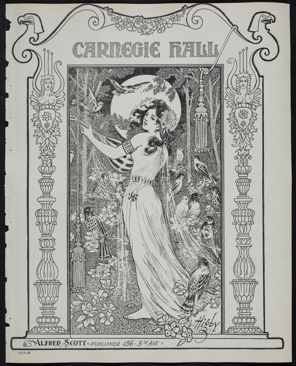 New York Banks' Glee Club, February 4, 1913, program page 1